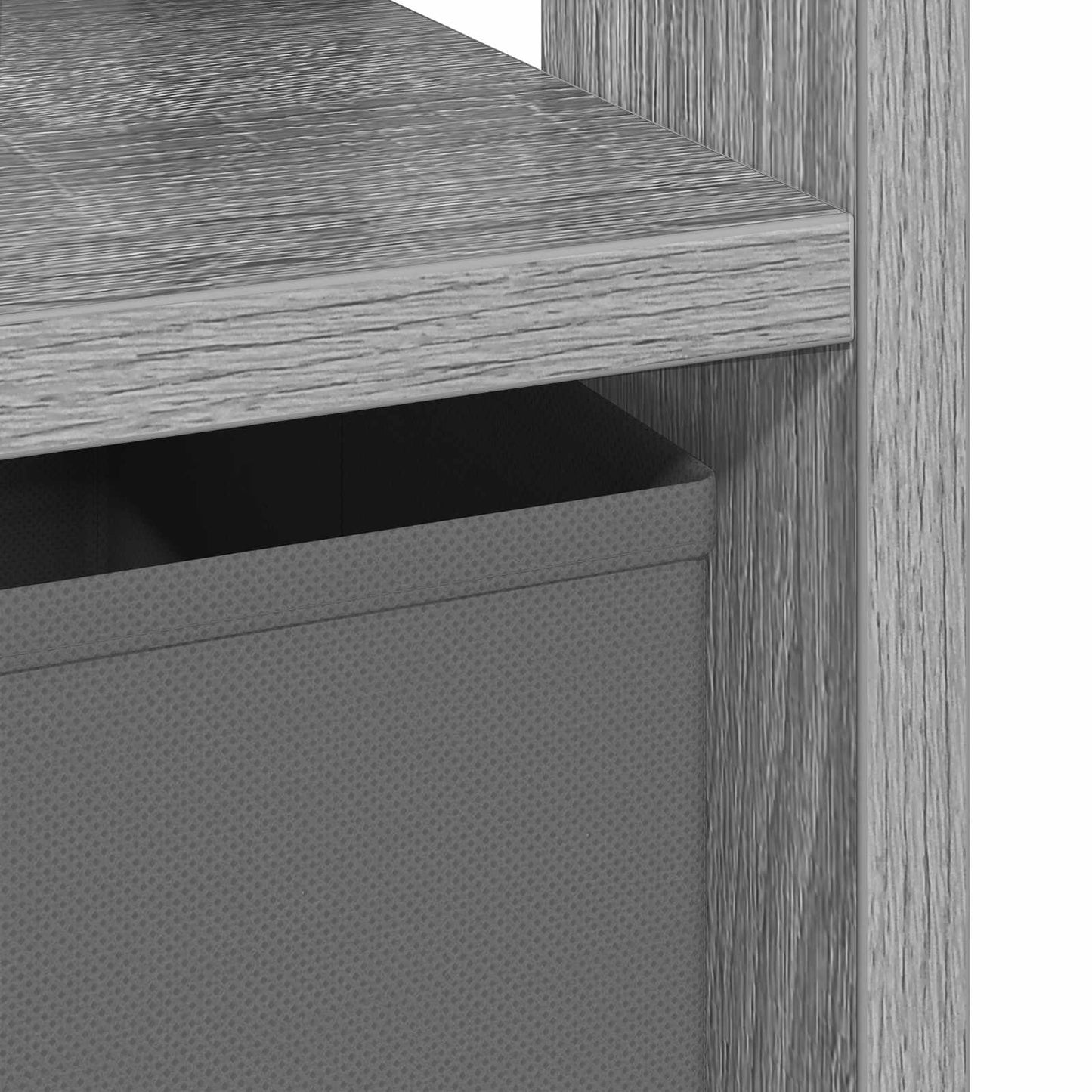 Nattbord med skuff Grå Sonoma 41 x 40 x 45 cm Konstruert tre