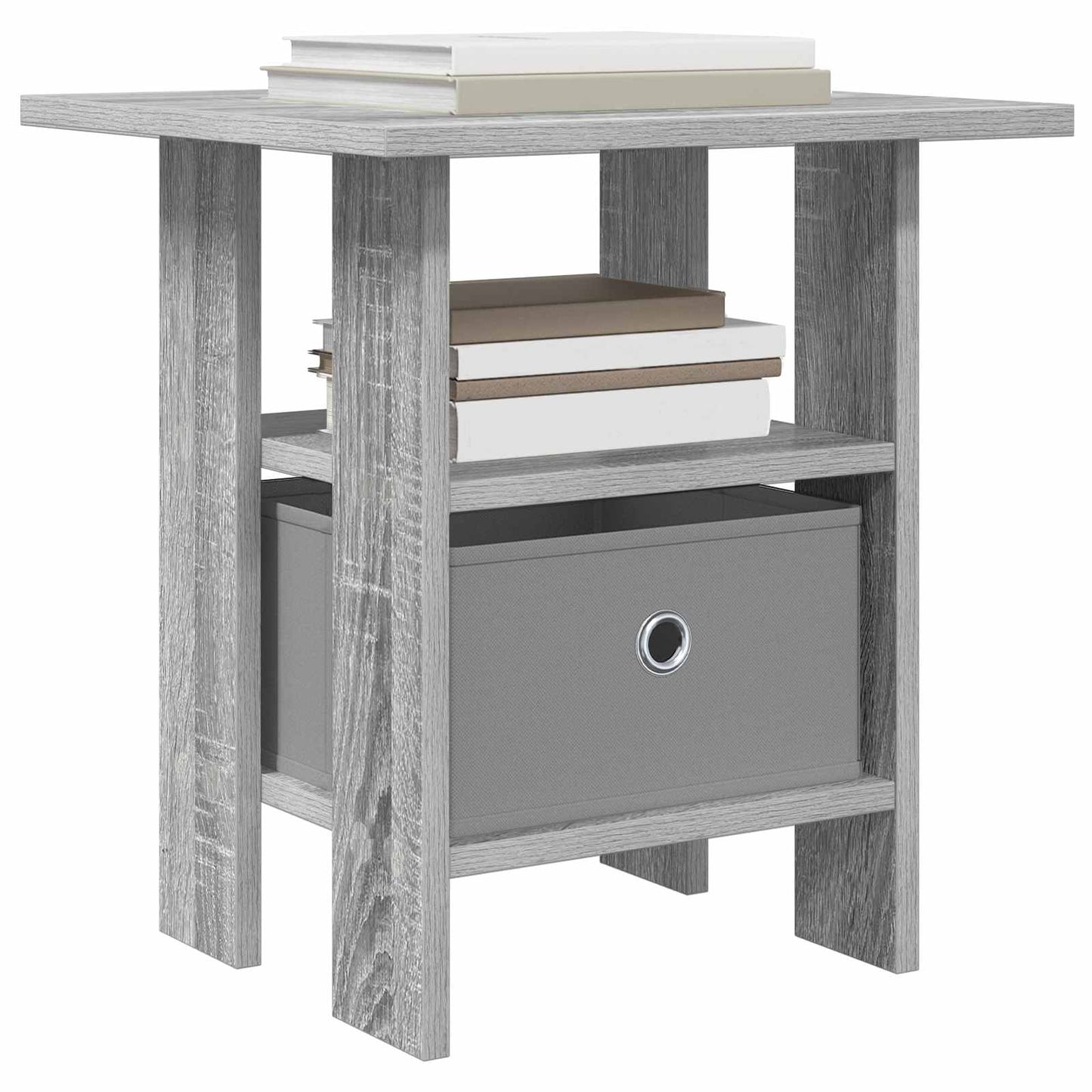 Nattbord med skuff Grå Sonoma 41 x 40 x 45 cm Konstruert tre