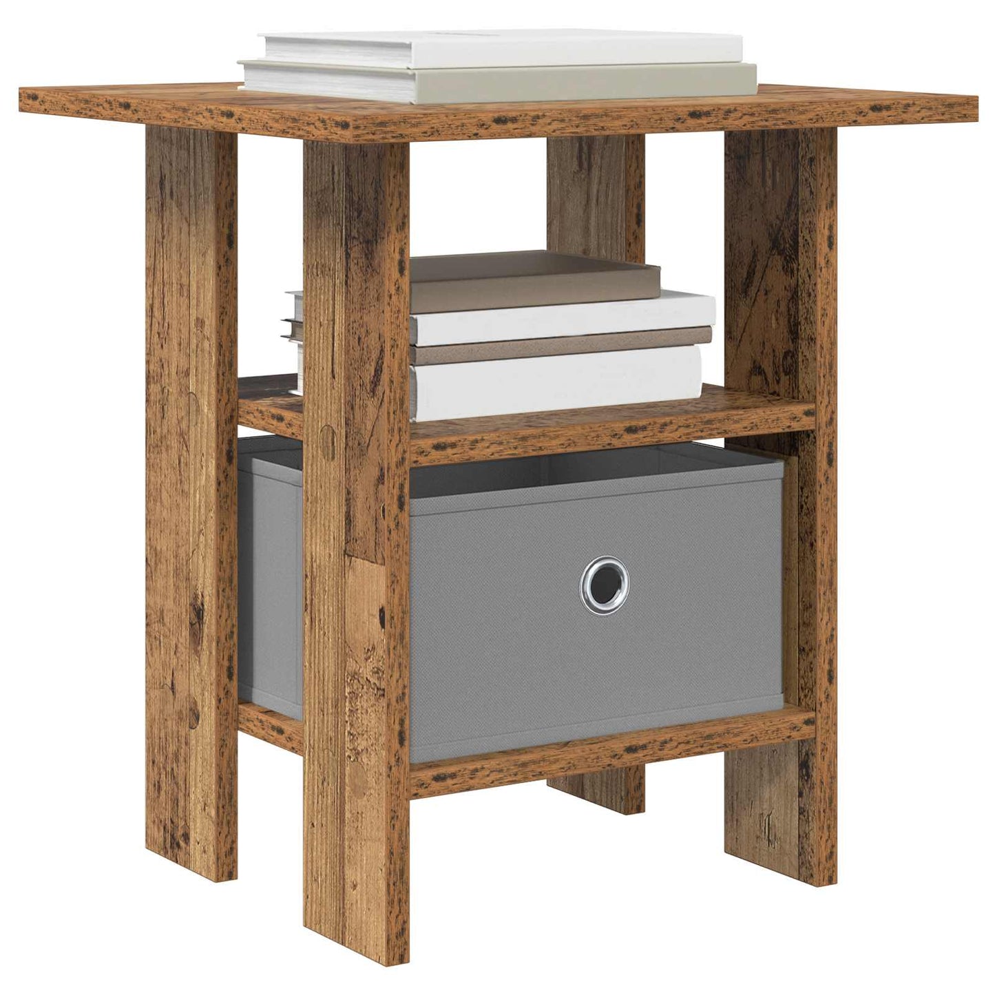 Nattbord med skuff Gammelt tre 41 x 40 x 45 cm Konstruert tre