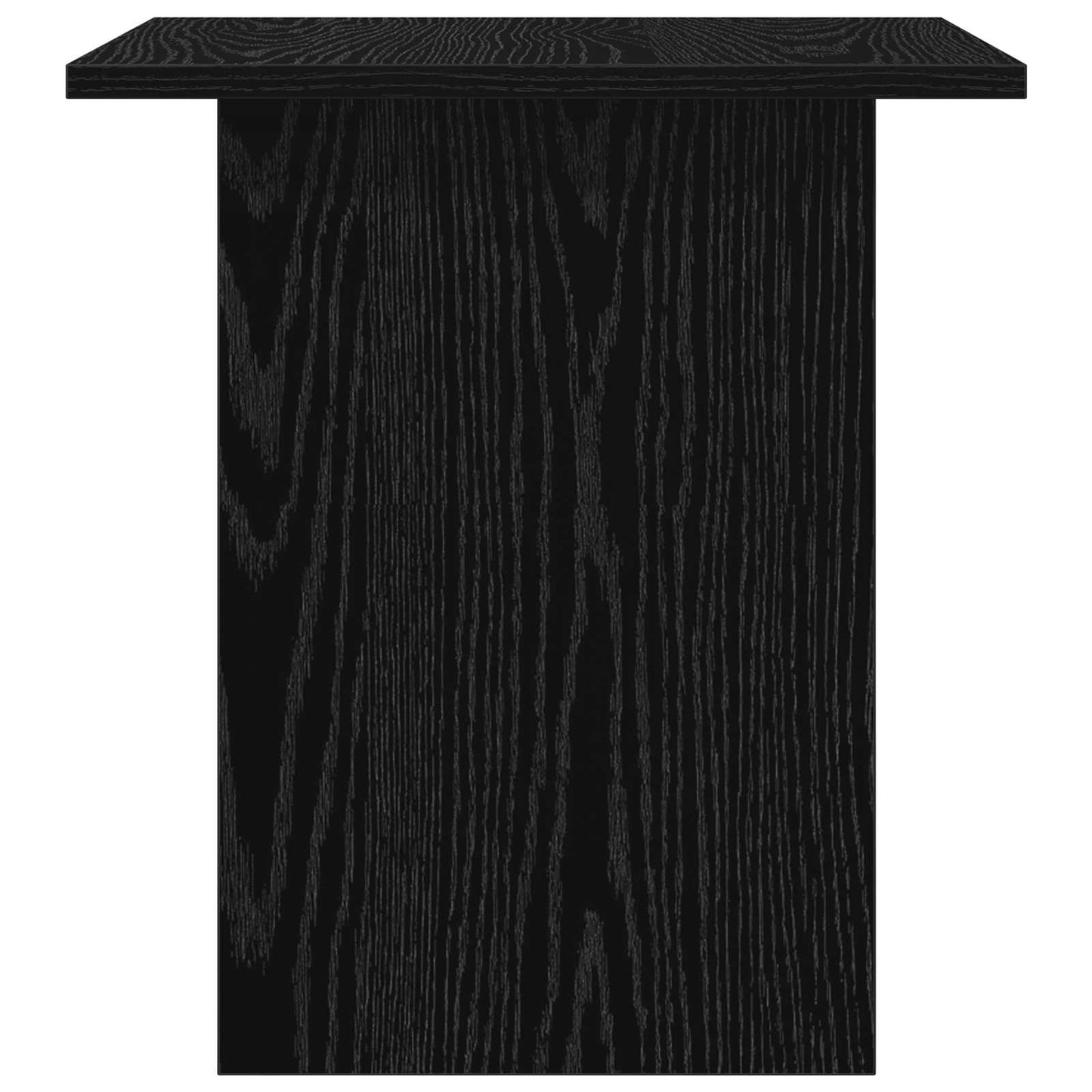 Nattbord med skuff Svart Eik 41 x 40 x 45 cm Konstruert tre