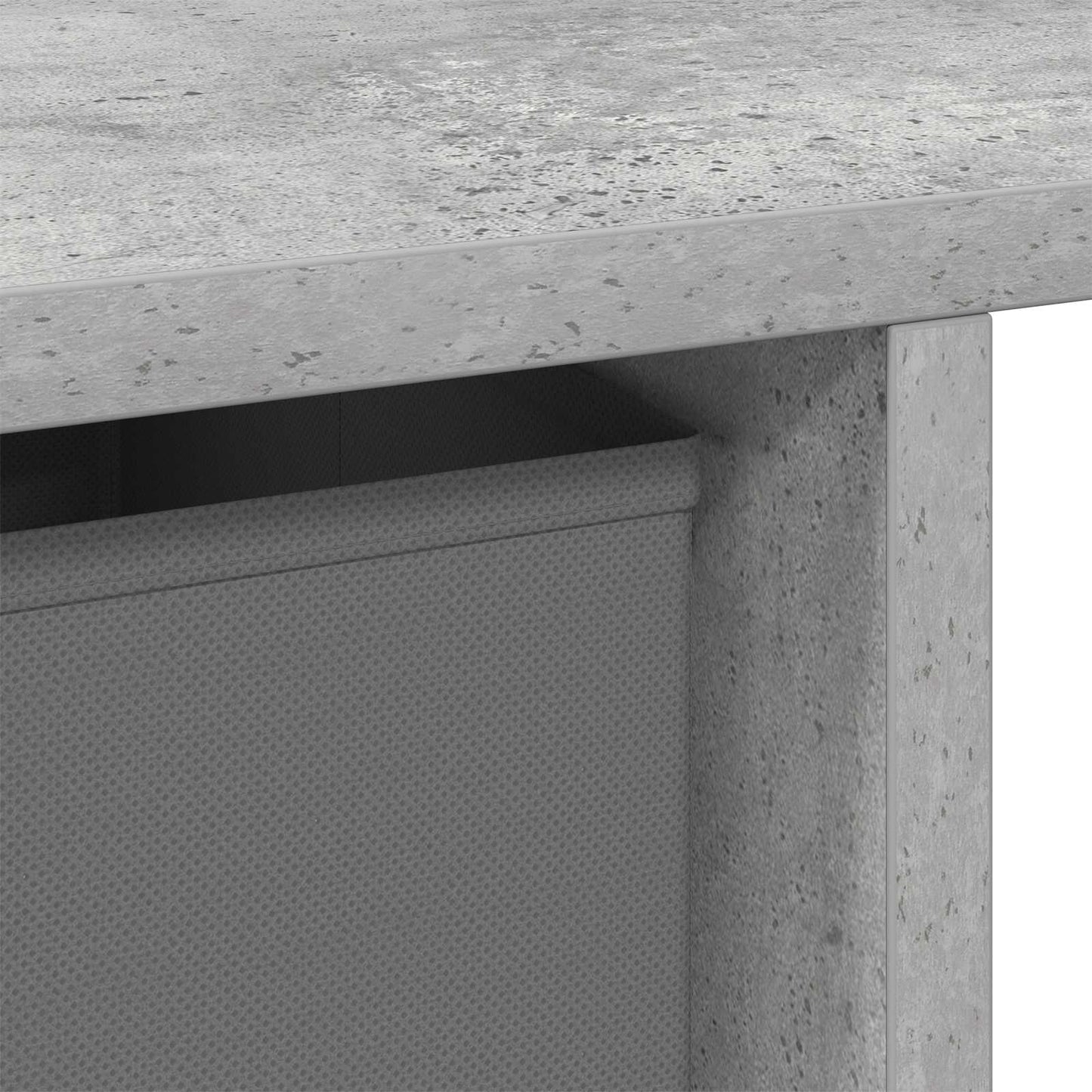 Skrivebord med skuff Betonggrå 100 x 40 x 75 cm Konstruert tre