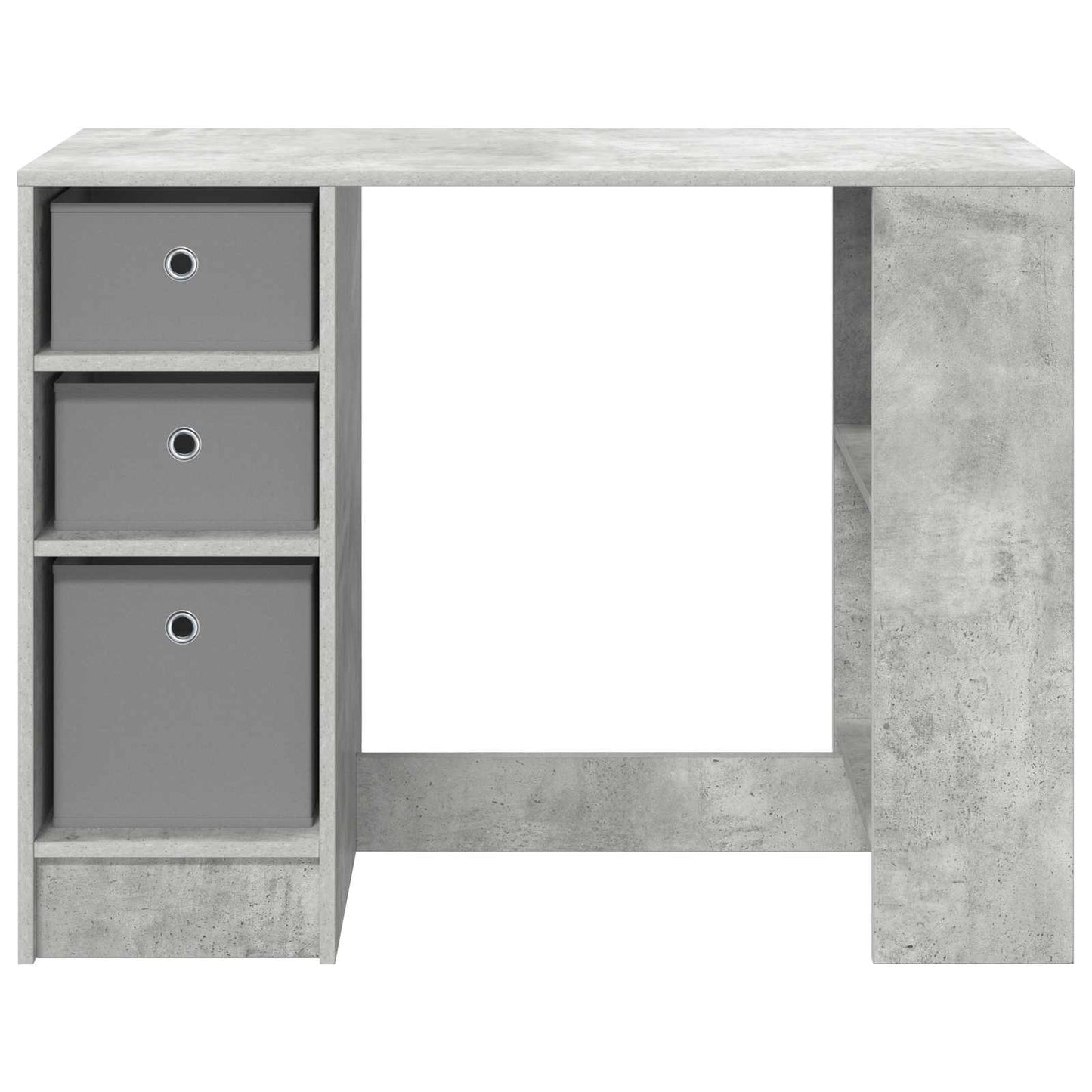 Skrivebord med skuff Betonggrå 100 x 40 x 75 cm Konstruert tre