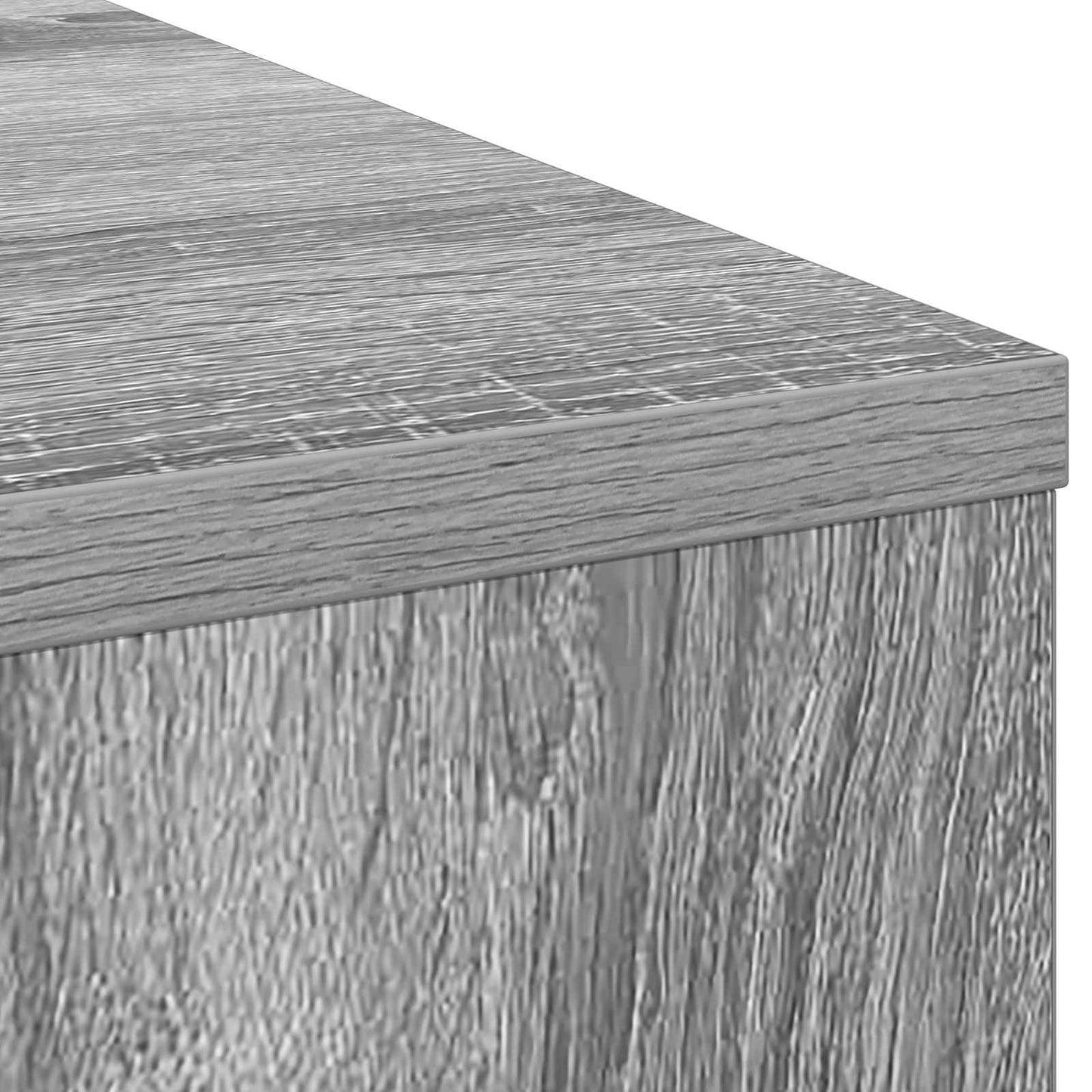 Skrivebord med skuff Grå Sonoma 100 x 40 x 75 cm Konstruert tre vidaXL