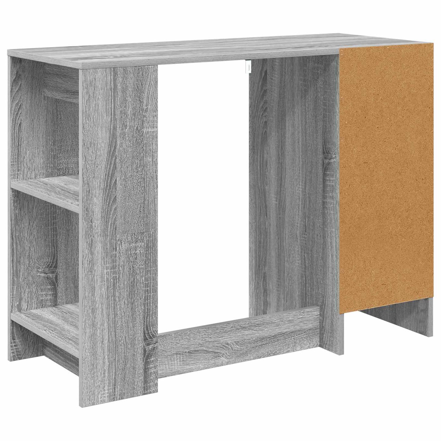 Skrivebord med skuff Grå Sonoma 100 x 40 x 75 cm Konstruert tre vidaXL