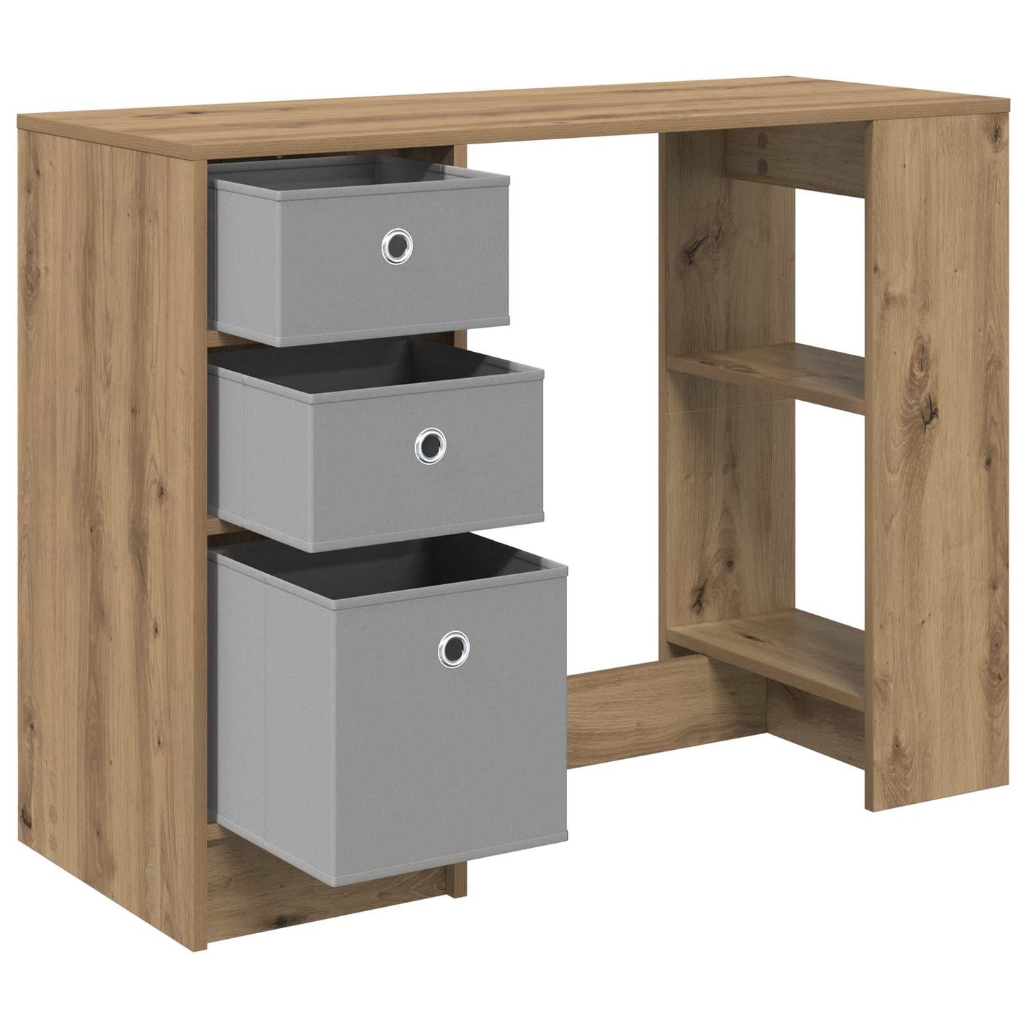 Skrivebord Artisan Eik 100 x 40 x 75 cm Konstruert tre