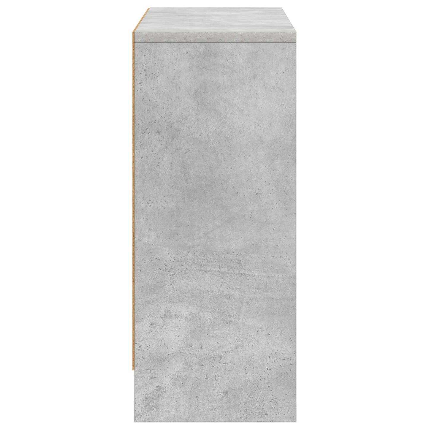 Serviesskap med skuff Betonggrå 73,5 x 22,5 x 53,5 cm