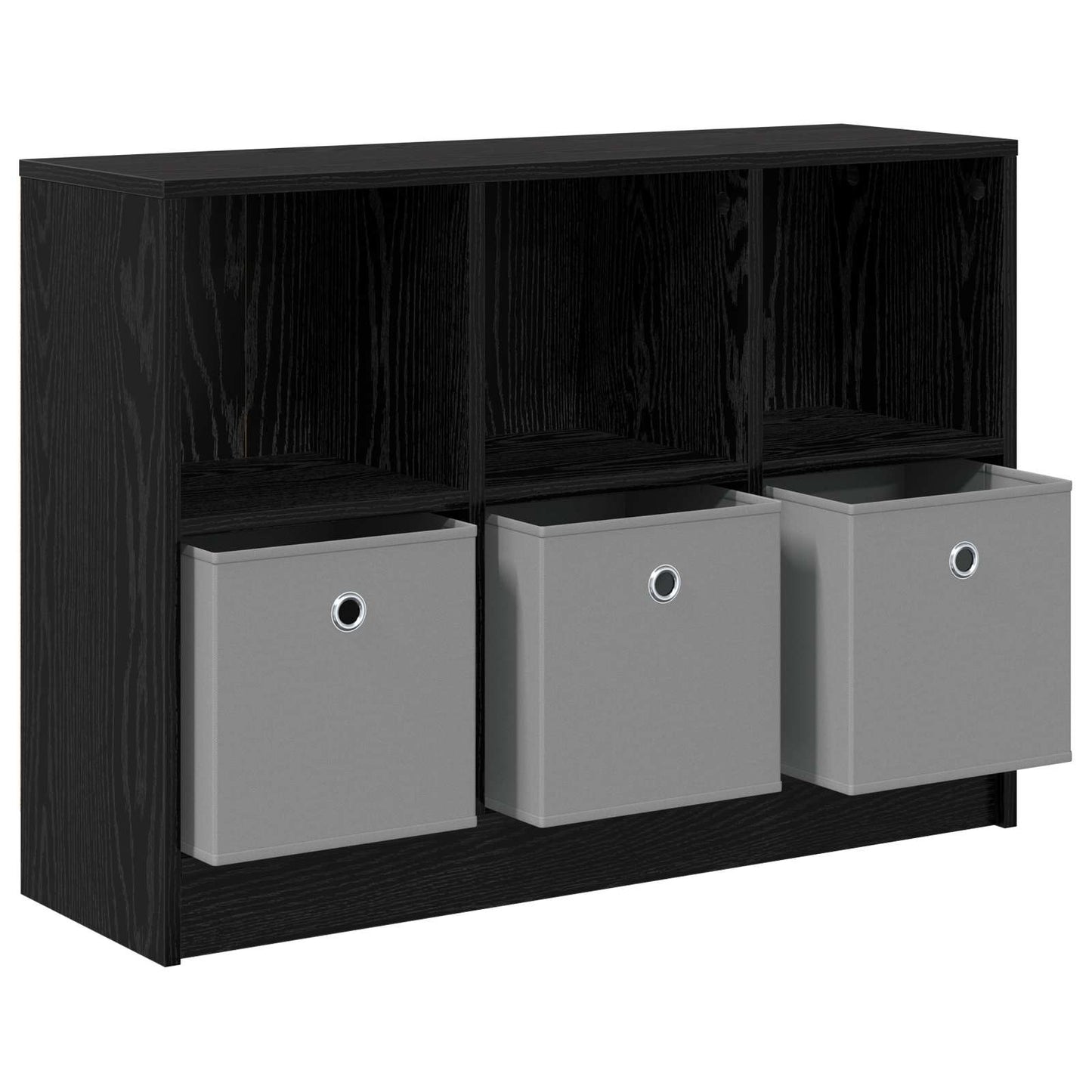 Serviesskap med skuff Svart Eik 88,5 x 27,5 x 63,5 cm