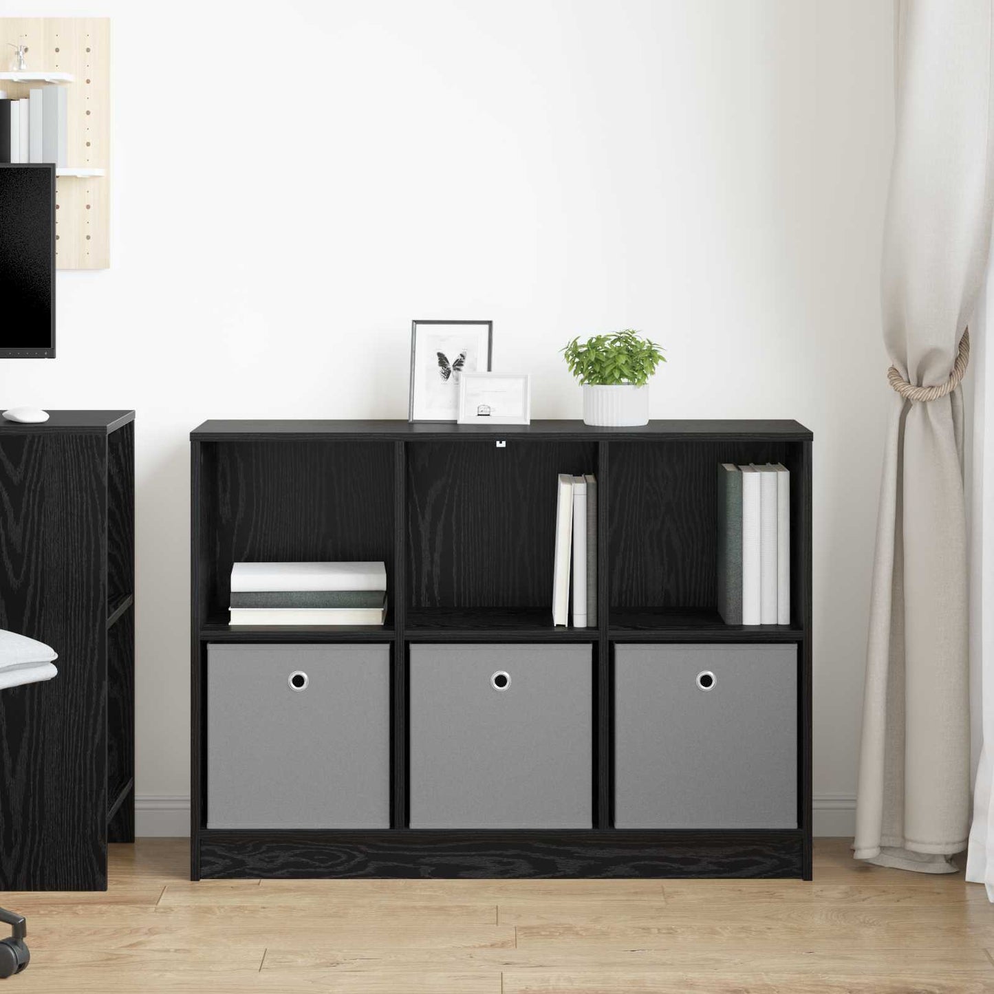 Serviesskap med skuff Svart Eik 102 x 32 x 73,5 cm