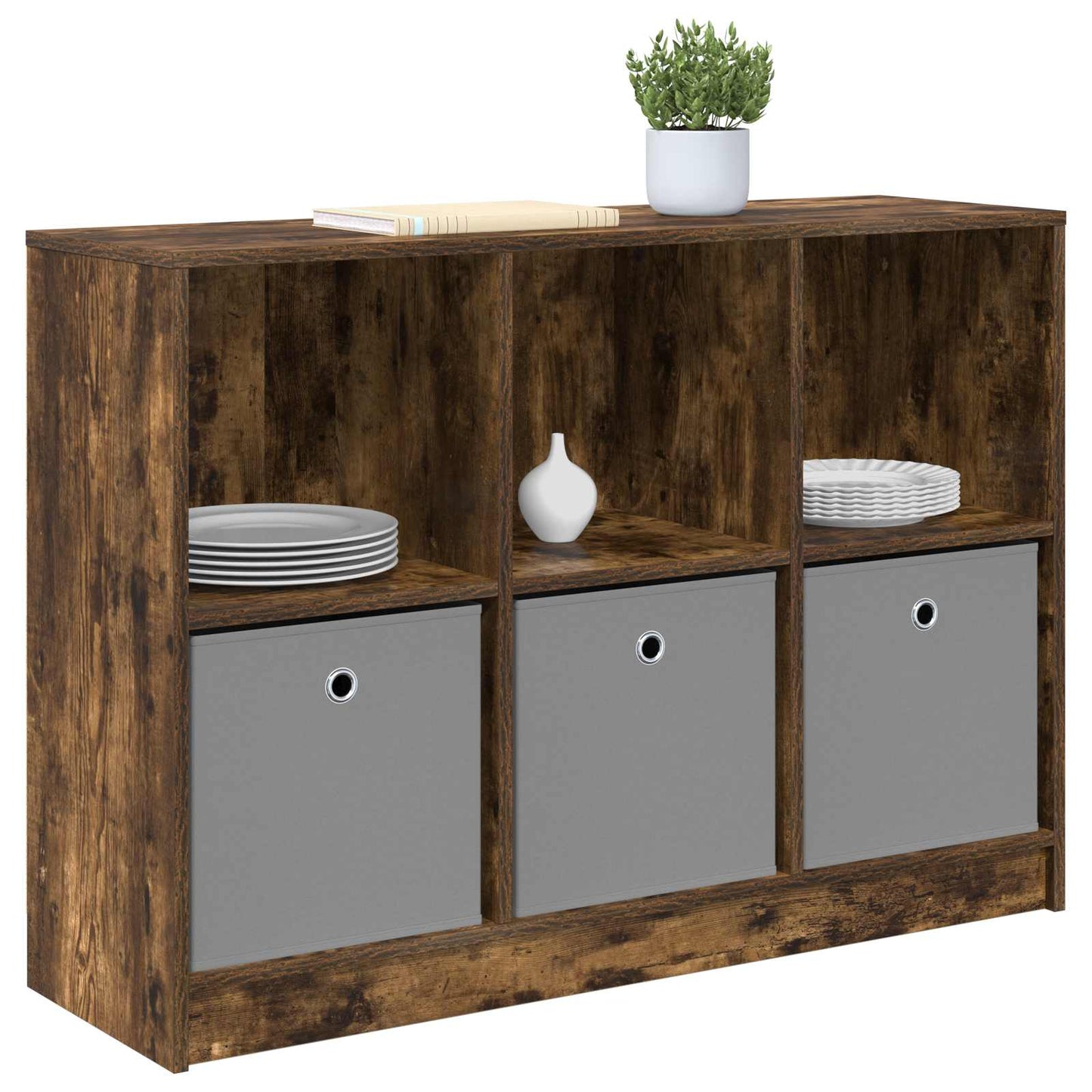 Serviesskap med skuff Røkt eik 102 x 32 x 73,5 cm