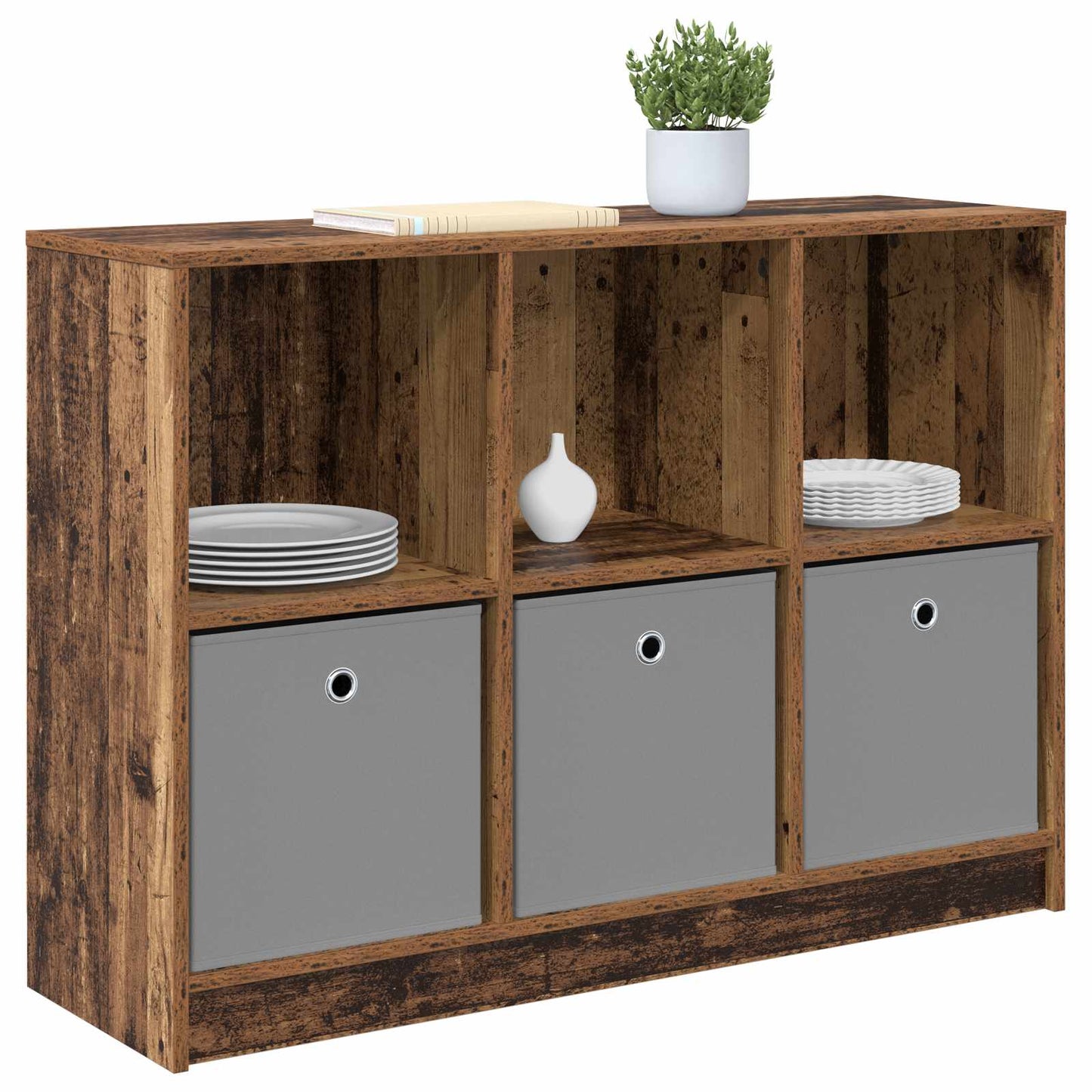 Serviesskap med skuff Gammelt tre 102 x 32 x 73,5 cm