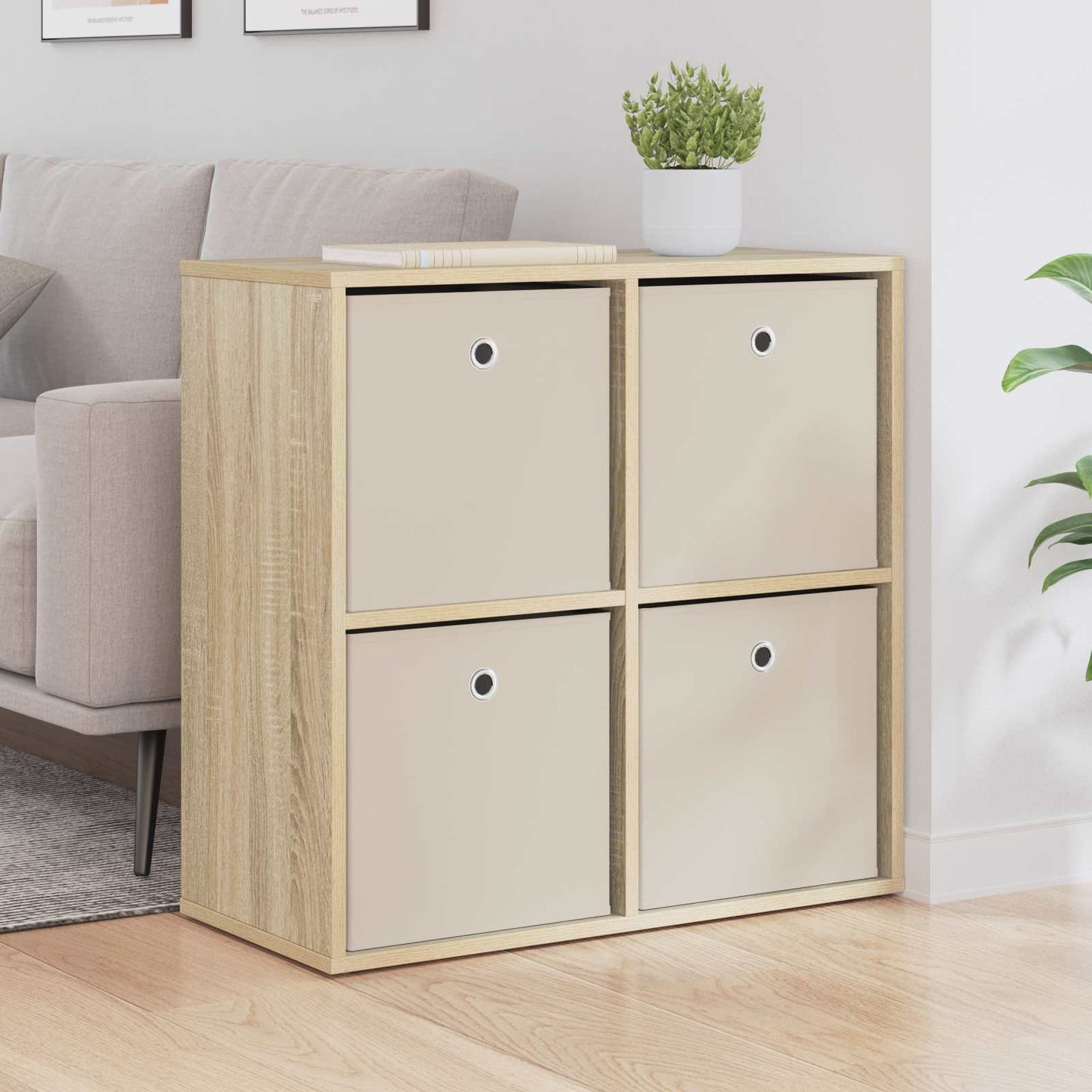 Serviesskap med skuff Sonoma eik 68,5 x 32 x 67 cm