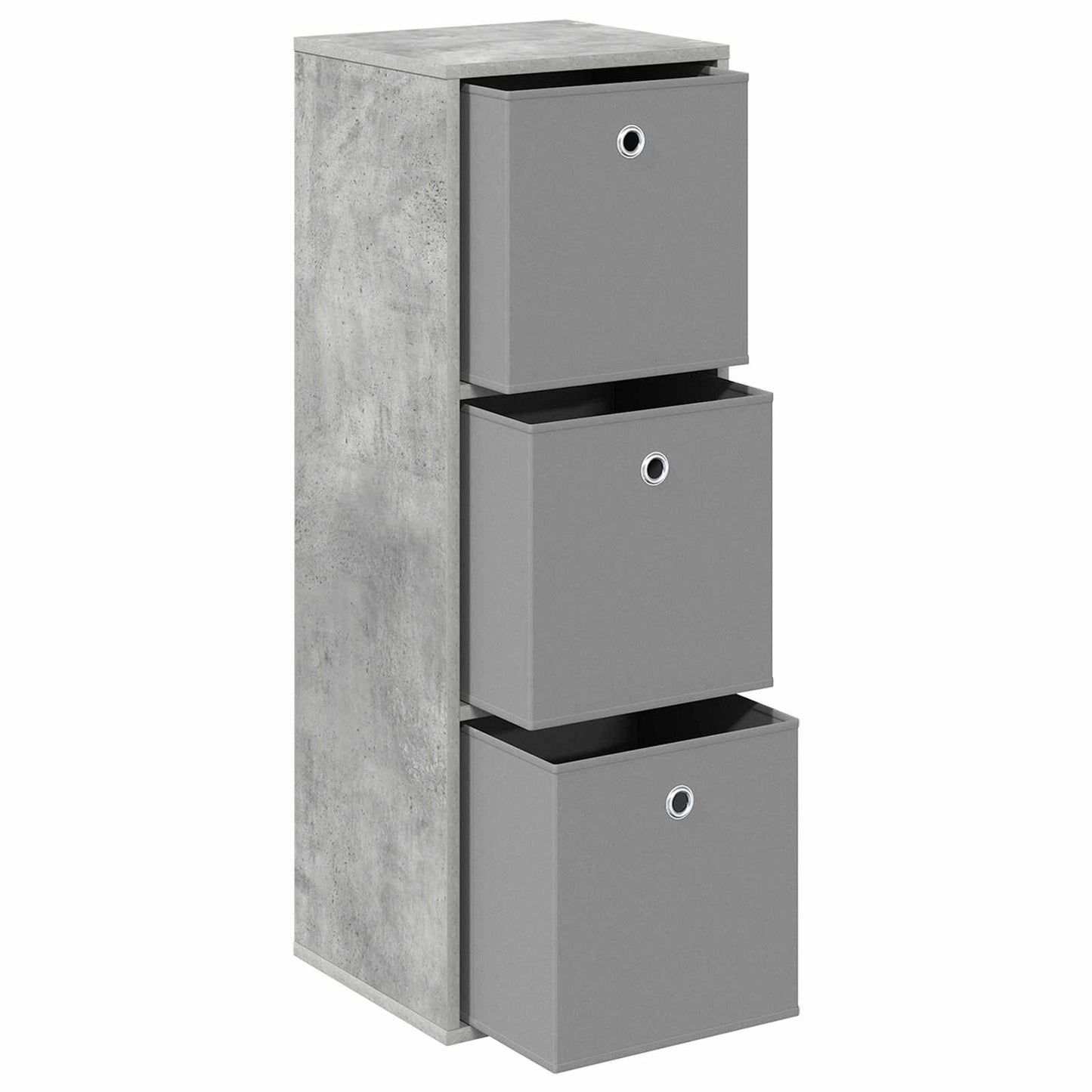 Serviesskap med skuff Betonggrå 35 x 32 x 99,5 cm