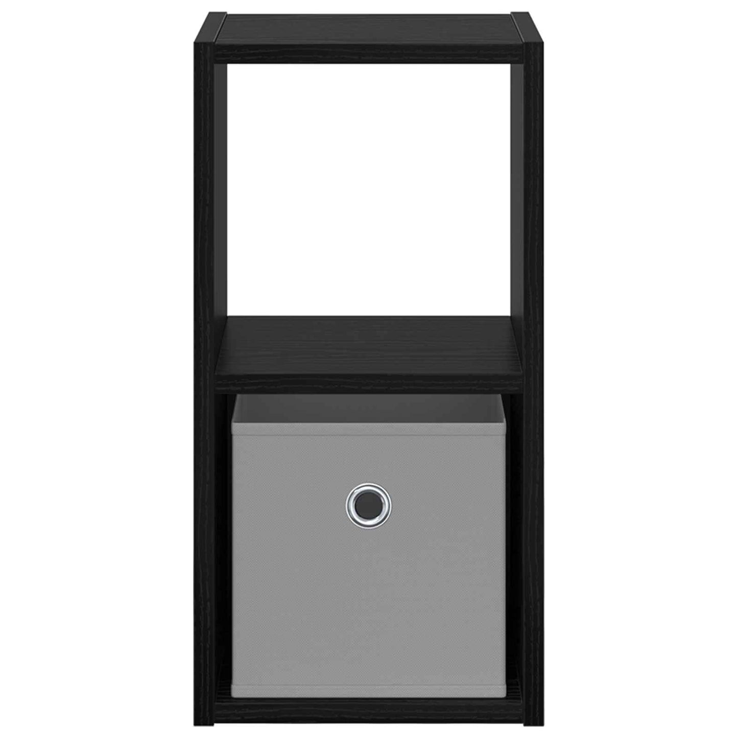 Nattbord 2 pcs Svart Eik 25,5 x 22 x 49,5 cm Konstruert tre