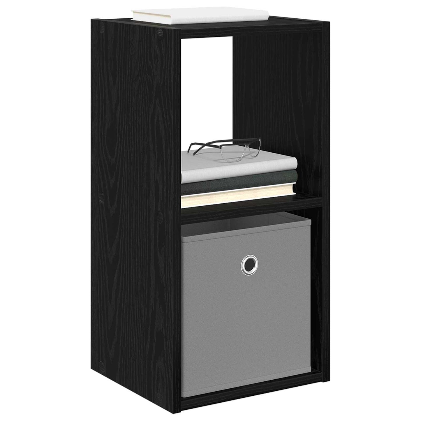 Nattbord 2 pcs Svart Eik 30,5 x 27 x 59,5 cm Konstruert tre
