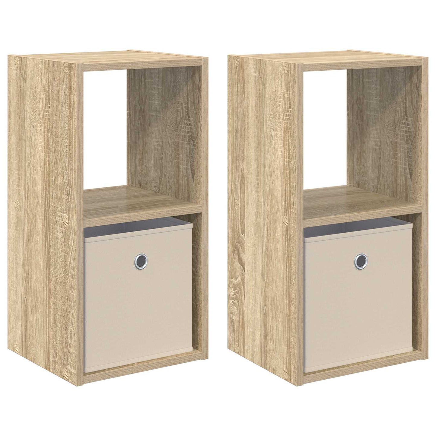 Nattbord 2 pcs Sonoma eik 30,5 x 27 x 59,5 cm Konstruert tre