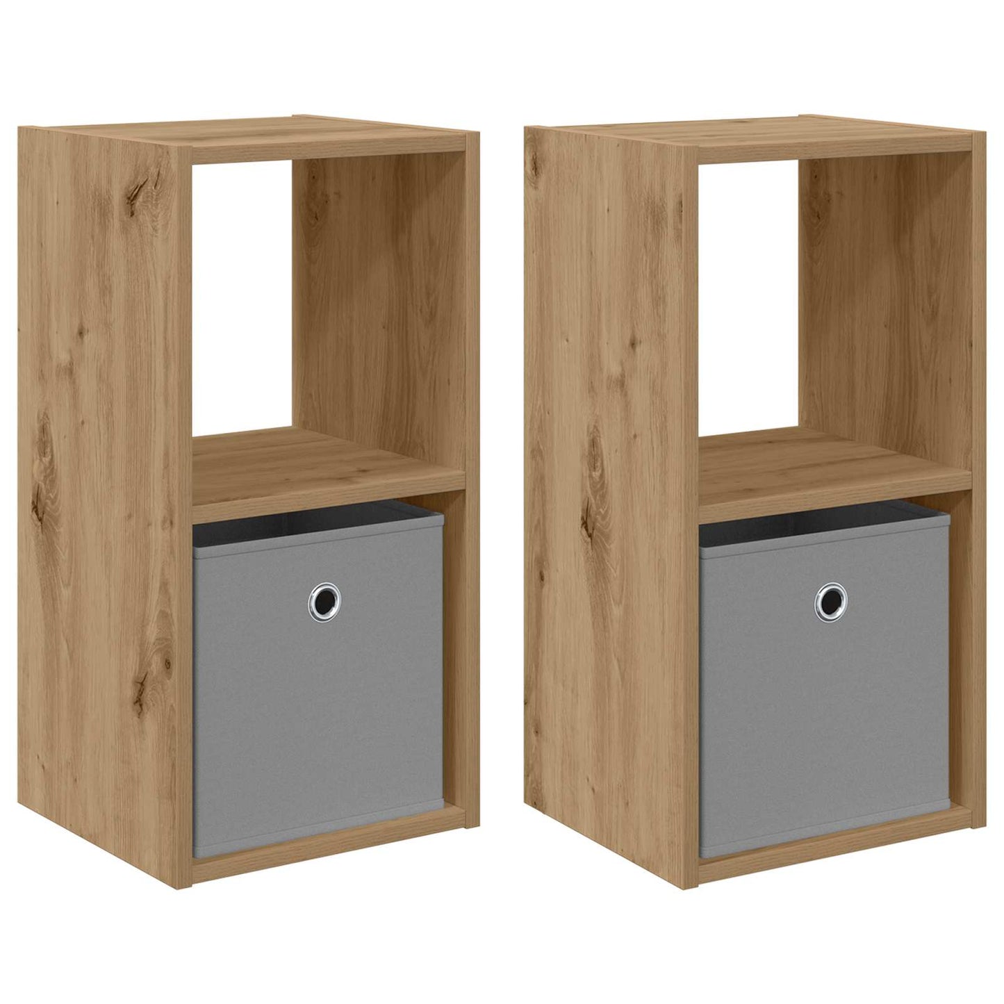 Nattbord 2 stk. Artisan Eik 30,5 x 27 x 59,5 cm Konstruert tre