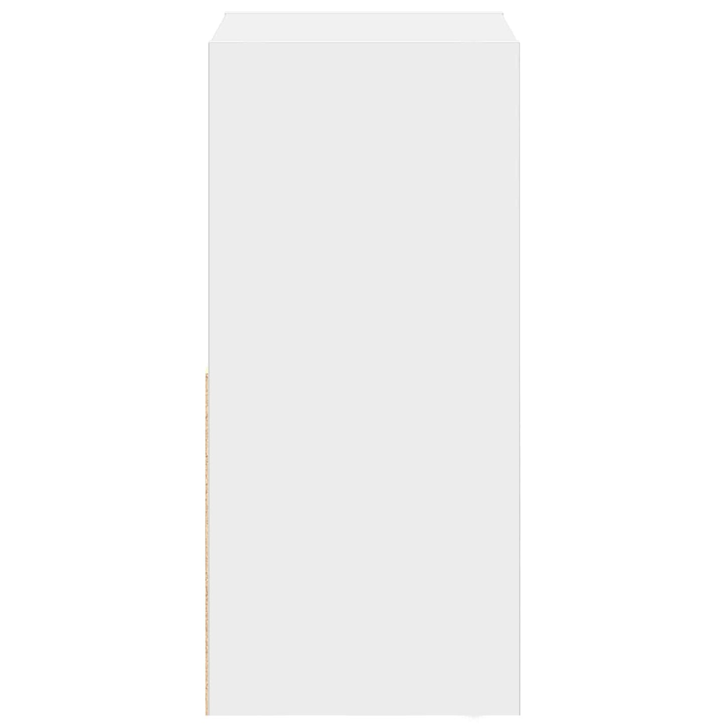 Nattbord med skuff 2 pcs Hvit 35 x 32 x 68,5 cm Konstruert tre