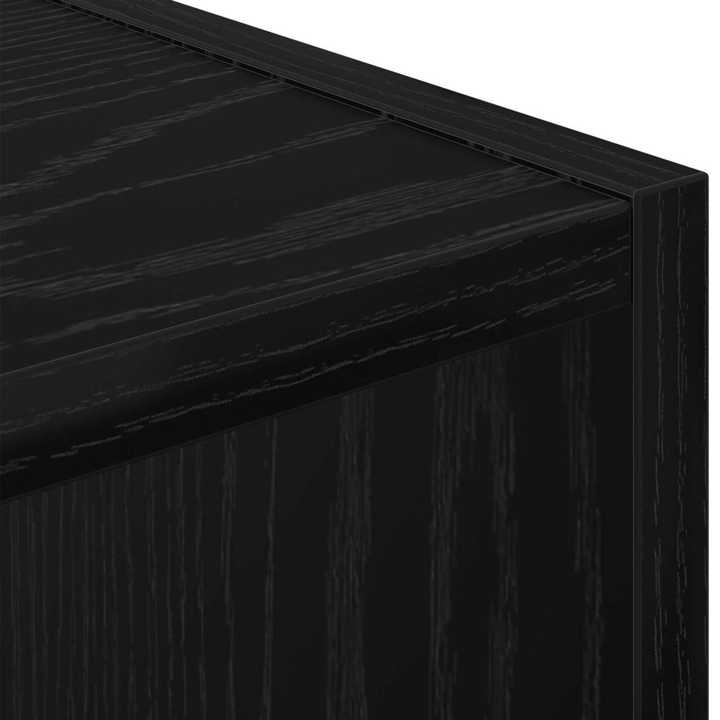 Nattbord Svart Eik 35 x 32 x 68,5 cm Konstruert tre
