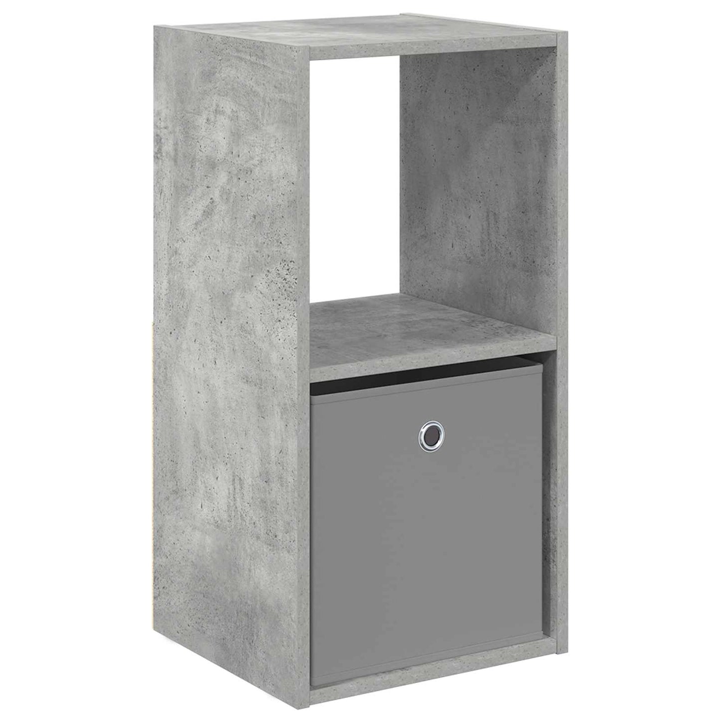 Nattbord med skuff Betonggrå 35 x 32 x 68,5 cm Konstruert tre