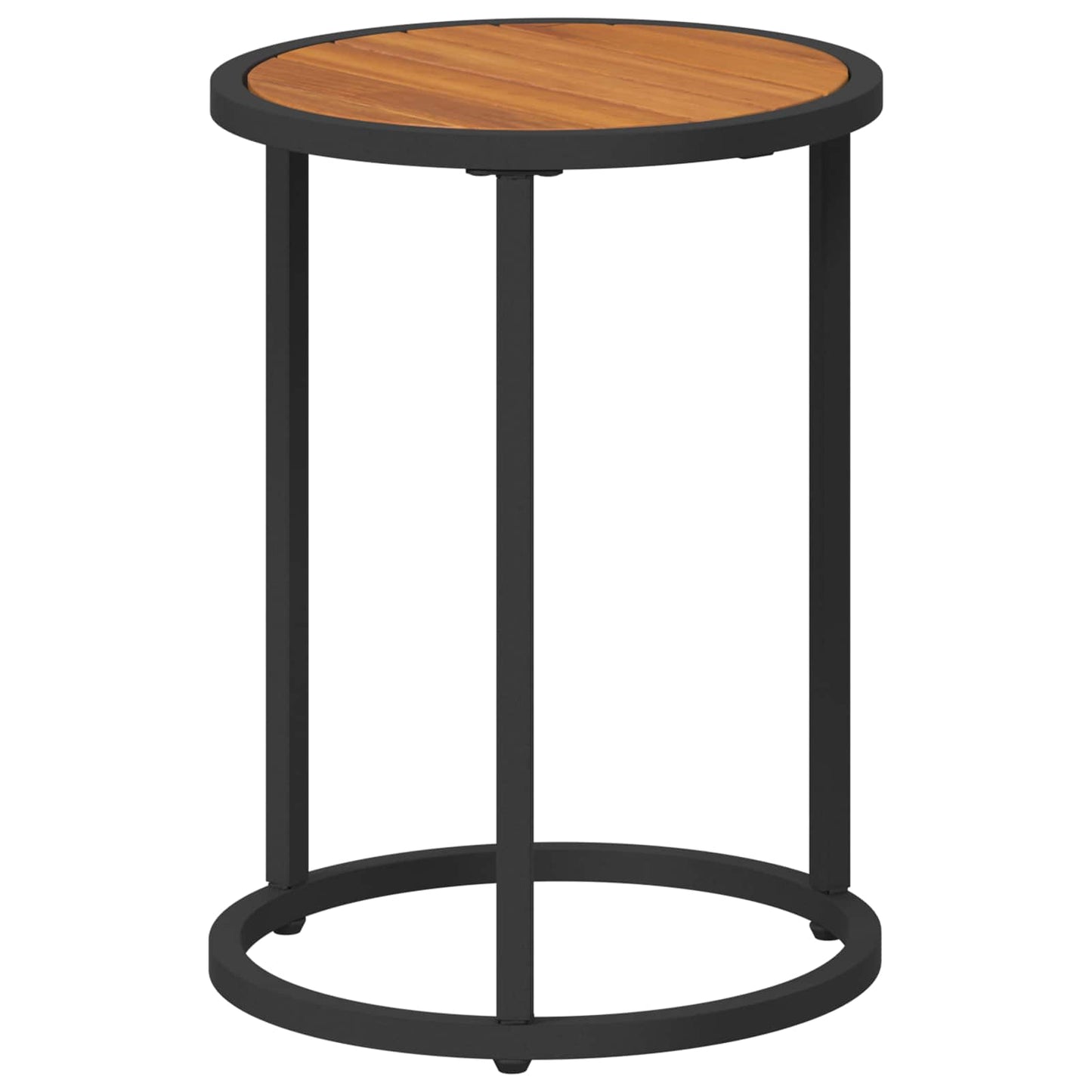 Kaffebord Sett 2 pcs Naturlig og svart 55 x 55 x 45 cm