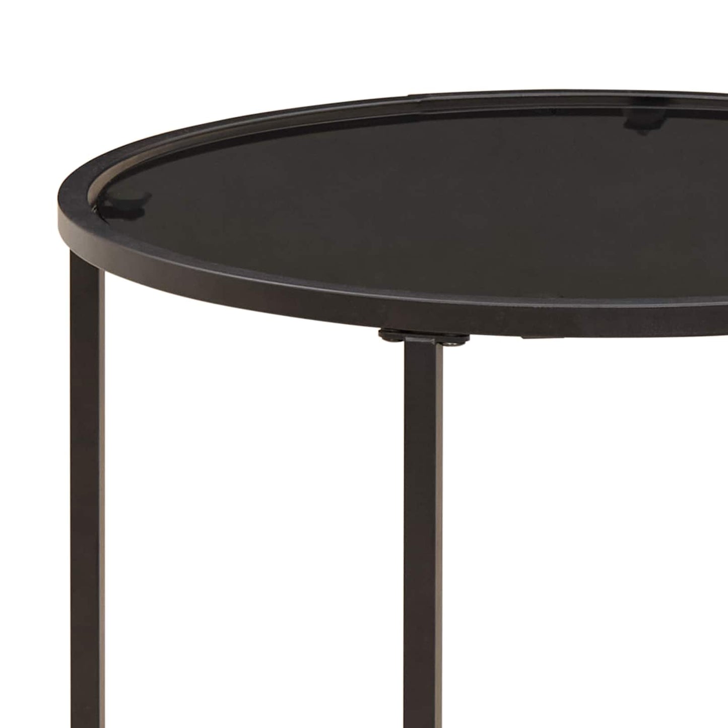Kaffebord Sett 2 pcs 55 x 55 x 45 cm Stål