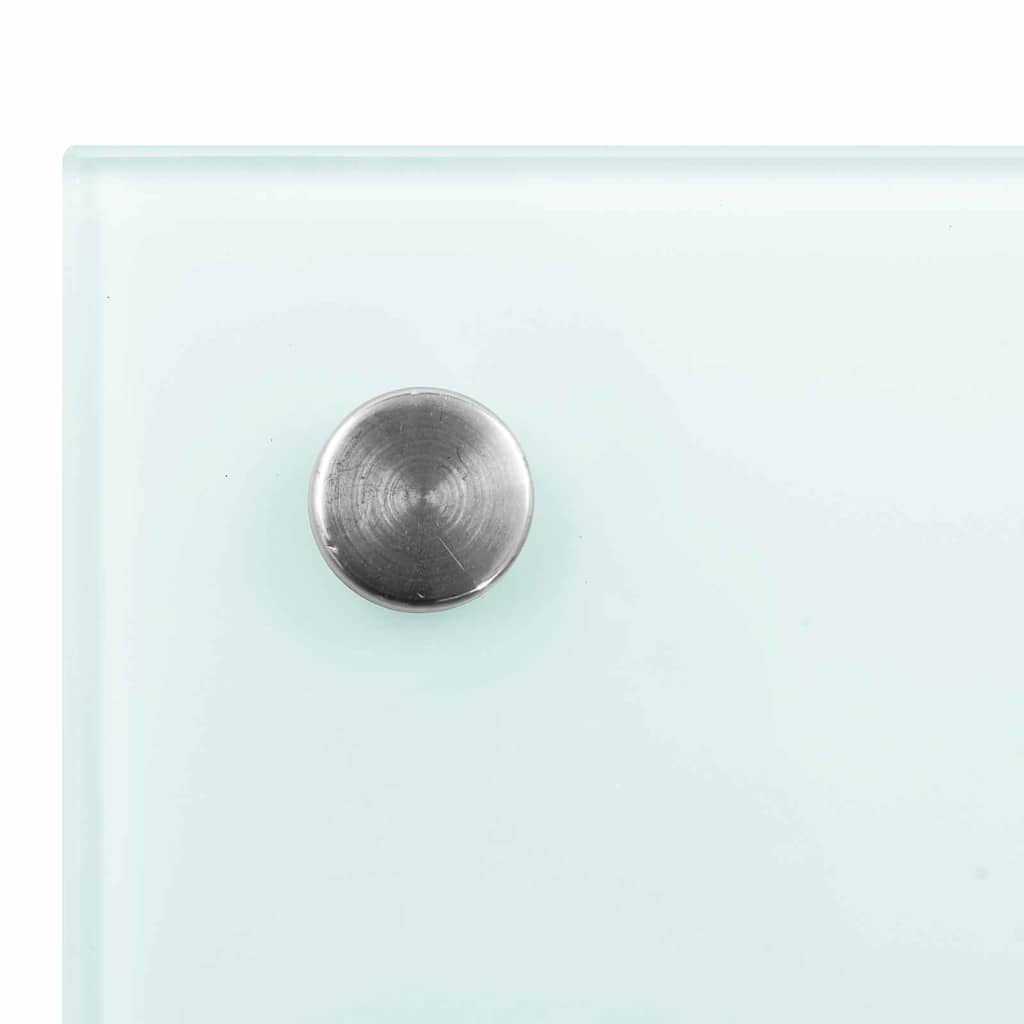 Kjøkkenbenkplate 2 pcs Hvit 100 x 40 cm herdet glass
