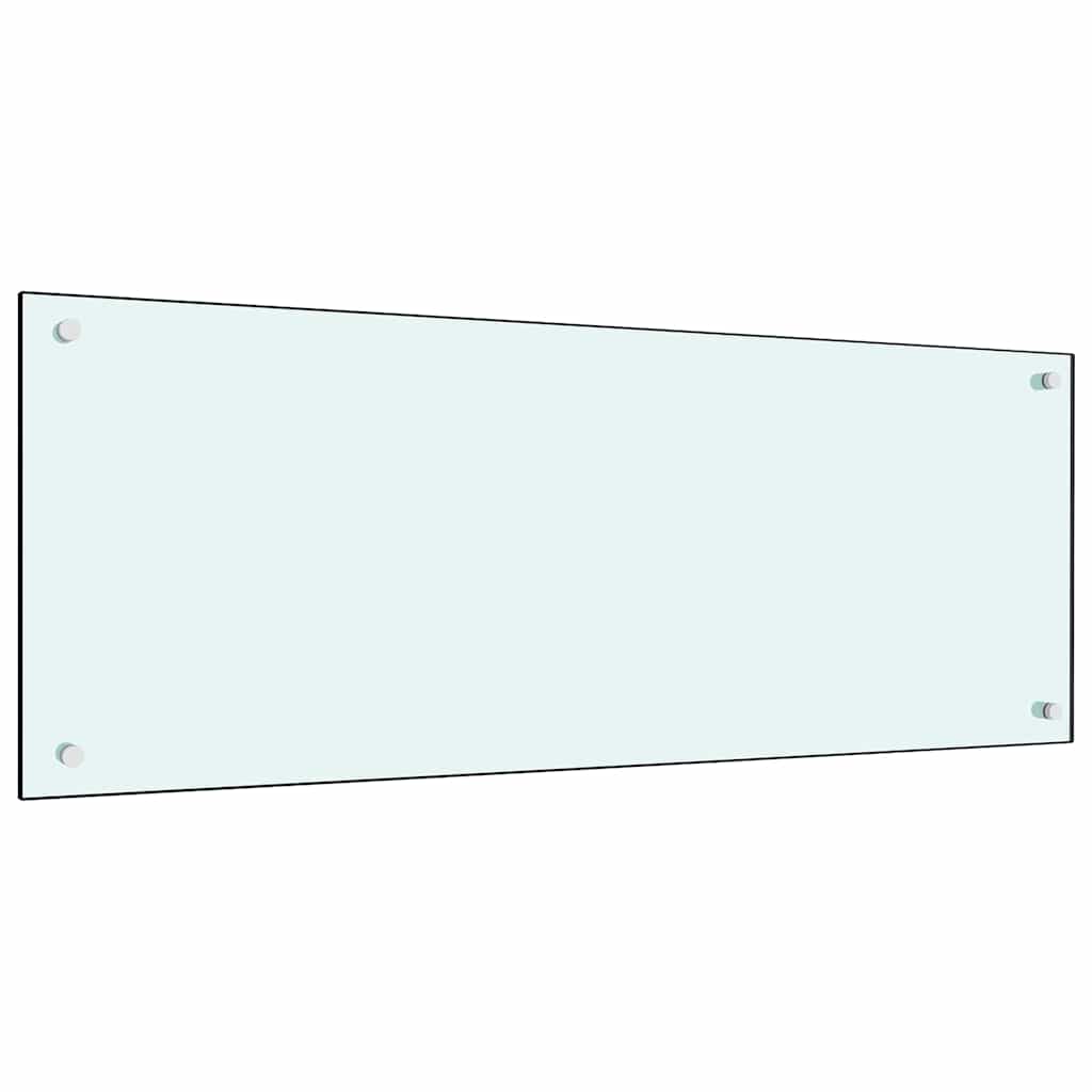 Kjøkkenbenkplate 2 pcs Hvit 100 x 40 cm herdet glass