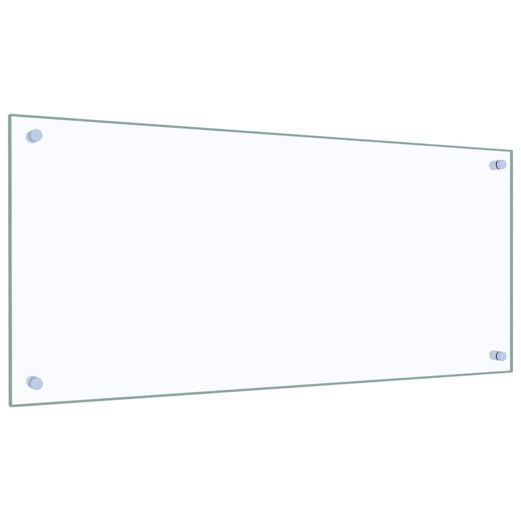 Kjøkkenbenkplate 2 pcs Gjennomsiktig 90 x 40 cm herdet glass