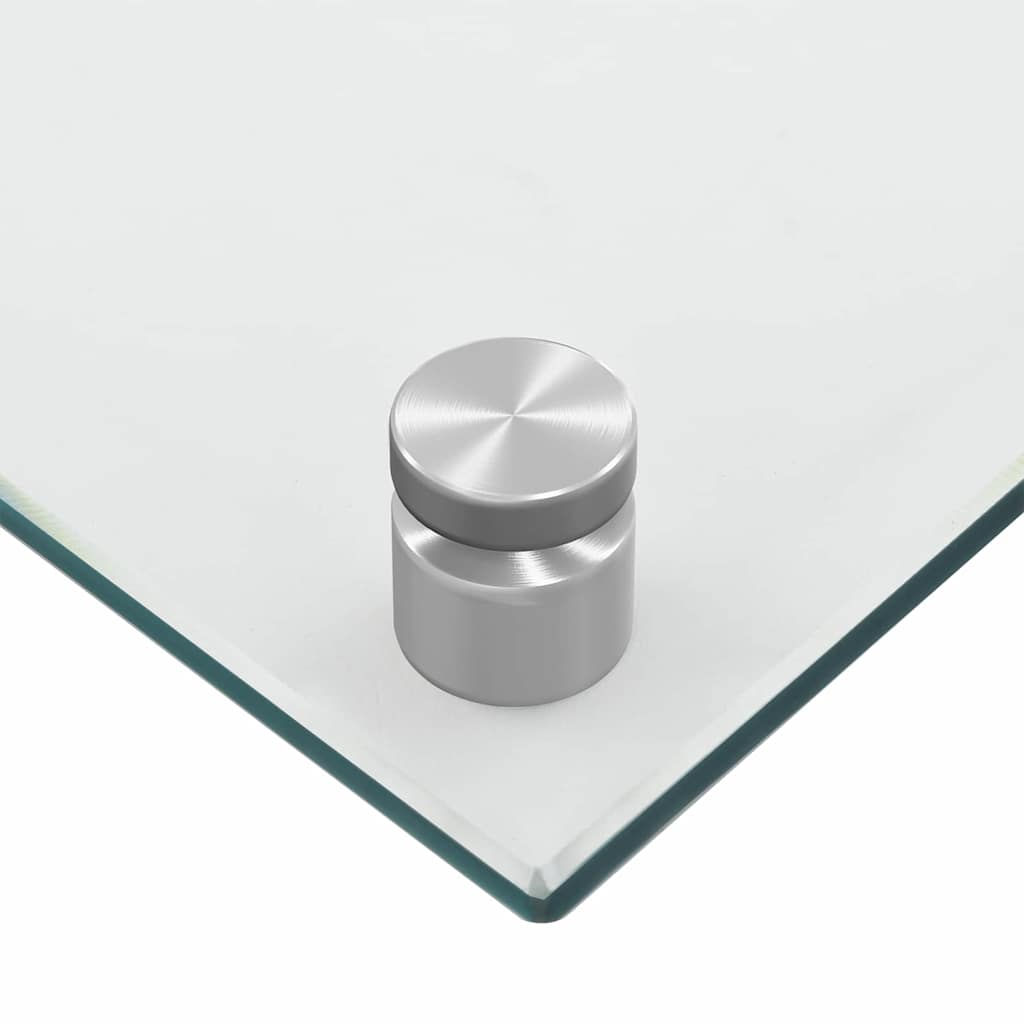 Kjøkkenbakplate 2 pcs Gjennomsiktig 90 x 50 cm herdet glass vidaXL
