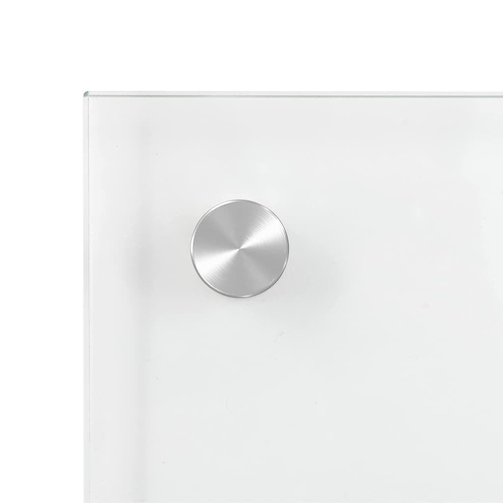 Kjøkkenbenkplate 2 pcs Gjennomsiktig 90 x 60 cm herdet glass