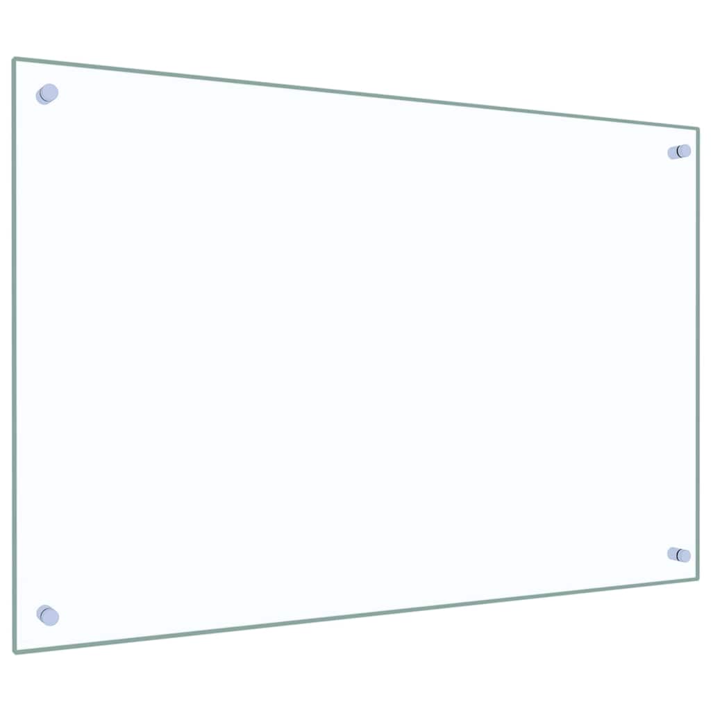 Kjøkkenbenkplate 2 pcs Gjennomsiktig 90 x 60 cm herdet glass