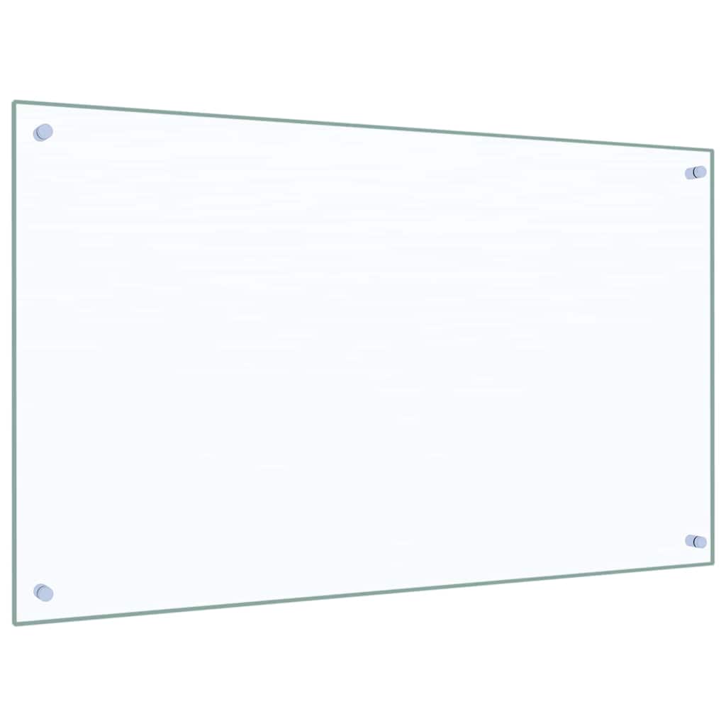 Kjøkkenbenkplate 2 pcs Gjennomsiktig 100 x 60 cm herdet glass