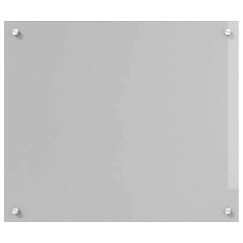 Kjøkkenbenkplate 2 pcs Lysegrå 70 x 60 cm herdet glass