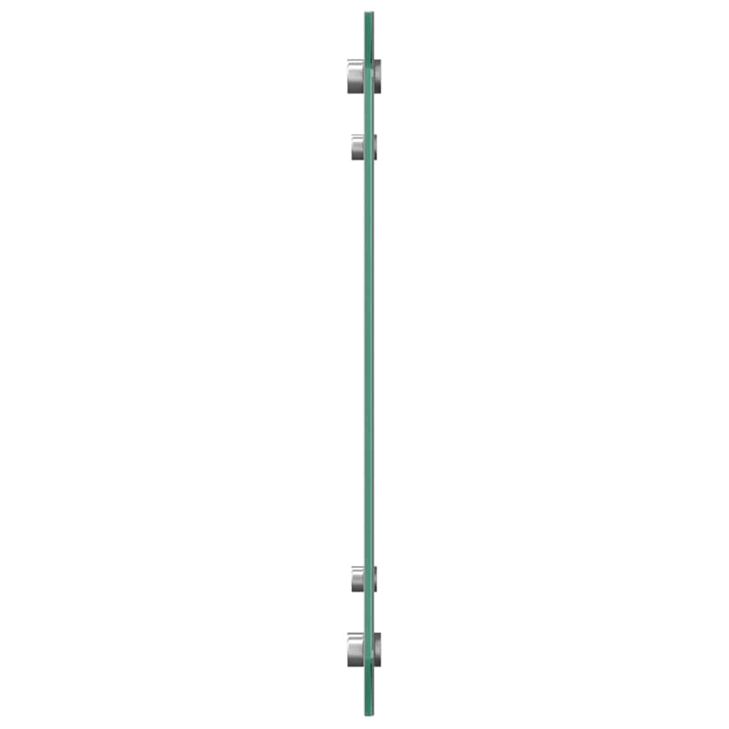 Kjøkkenbakplate 2 pcs Lysegrå 80 x 40 cm herdet glass vidaXL