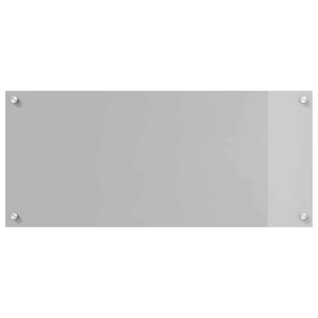 Kjøkkenbenkplate 2 pcs Lysegrå 90 x 40 cm herdet glass