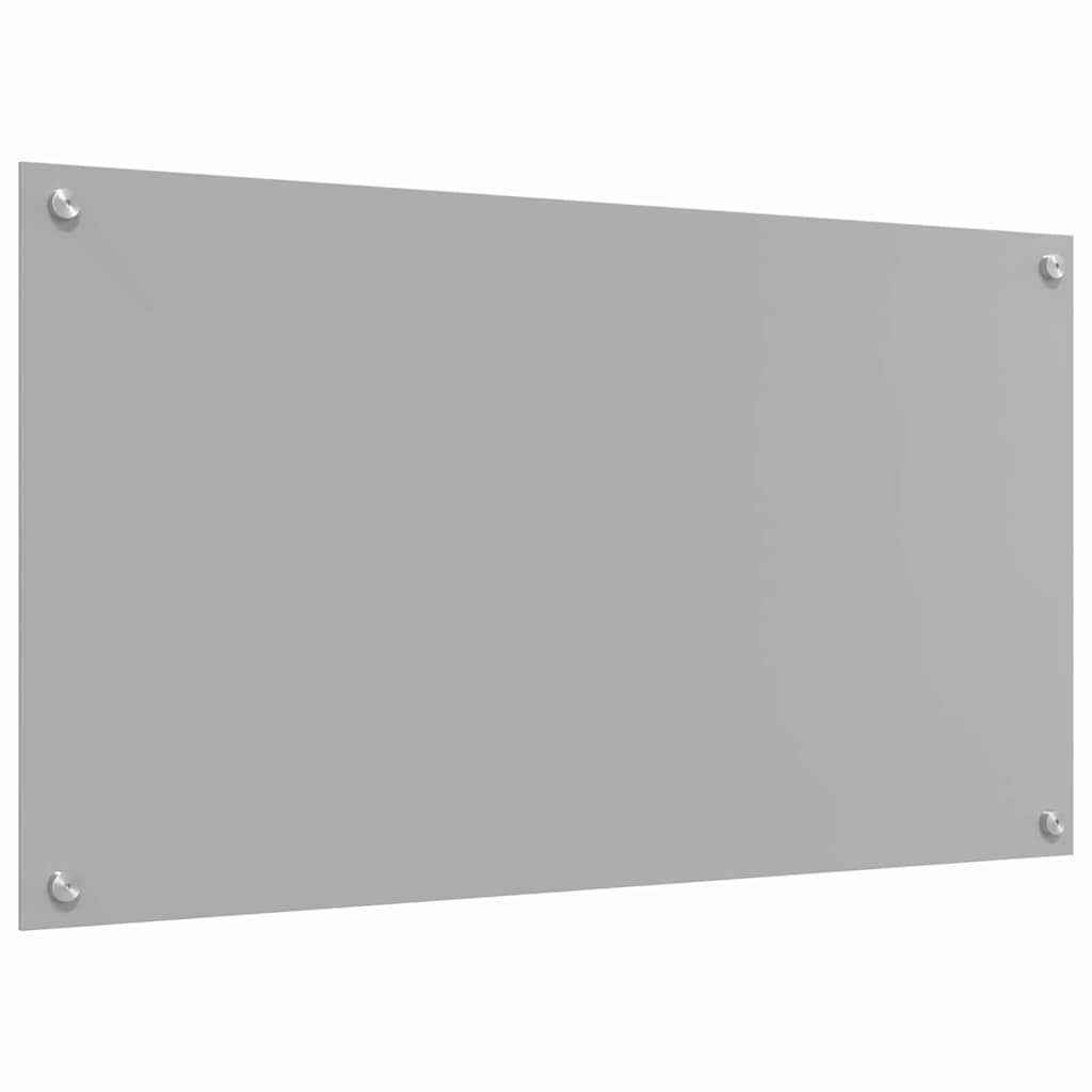 Kjøkkenbenkplate 2 pcs Lysegrå 90 x 50 cm herdet glass