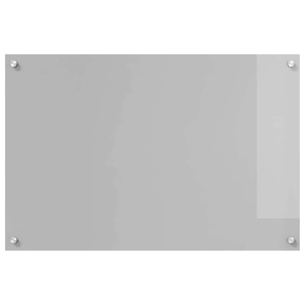 Kjøkkenbenkplate 2 pcs Lysegrå 90 x 60 cm herdet glass
