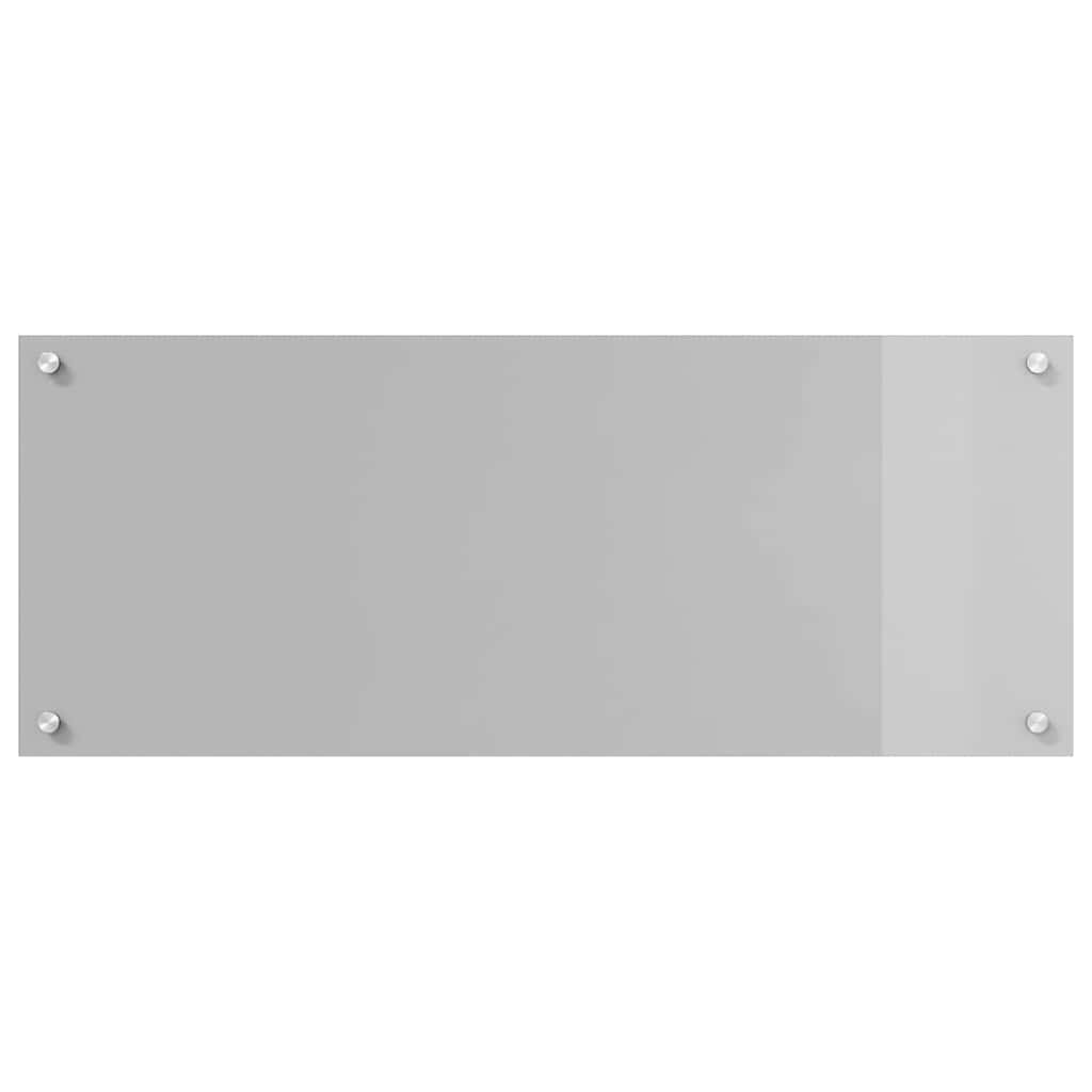 Kjøkkenbenkplate 2 pcs Lysegrå 100 x 40 cm herdet glass