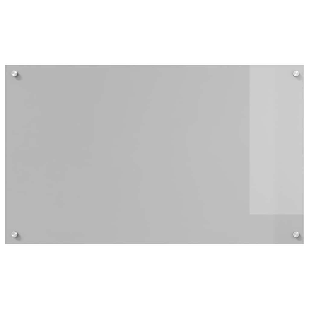Kjøkkenbenkplate 2 pcs Lysegrå 100 x 60 cm herdet glass