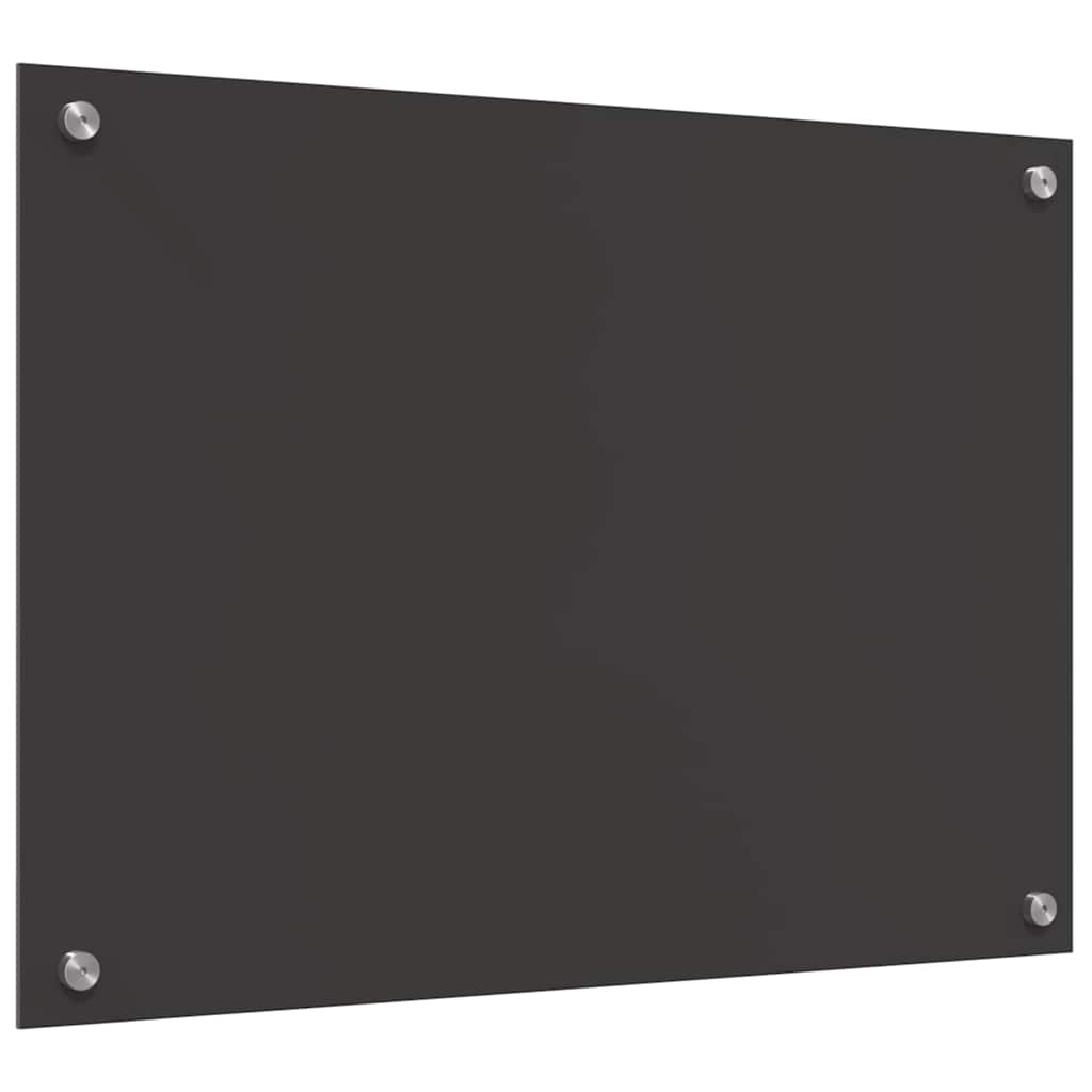 Kjøkkenbenkplate 2 pcs Mørkegrå 70 x 50 cm herdet glass