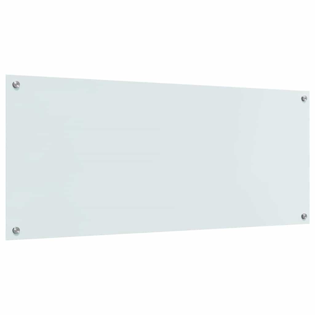 Kjøkkenbenkplate 2 pcs Hvit 120 x 50 cm herdet glass