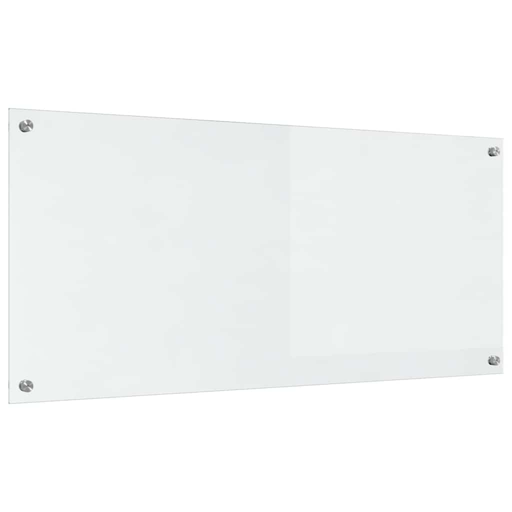Kjøkkenbenkplate 2 pcs Gjennomsiktig 110 x 50 cm herdet glass