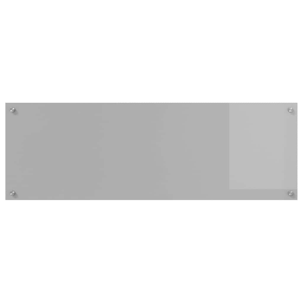 Kjøkkenbenkplate 2 pcs Lysegrå 120 x 40 cm herdet glass