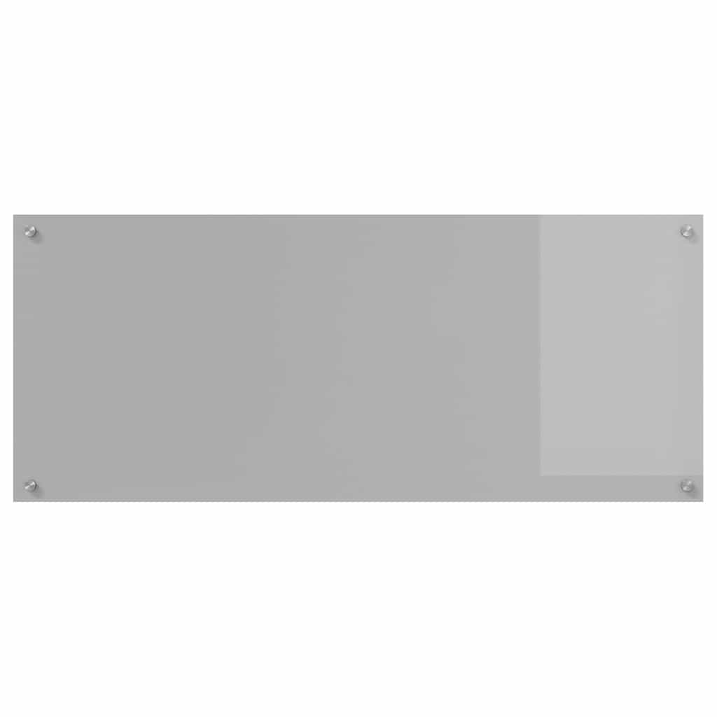 Kjøkkenbenkplate 2 pcs Lysegrå 120 x 50 cm herdet glass