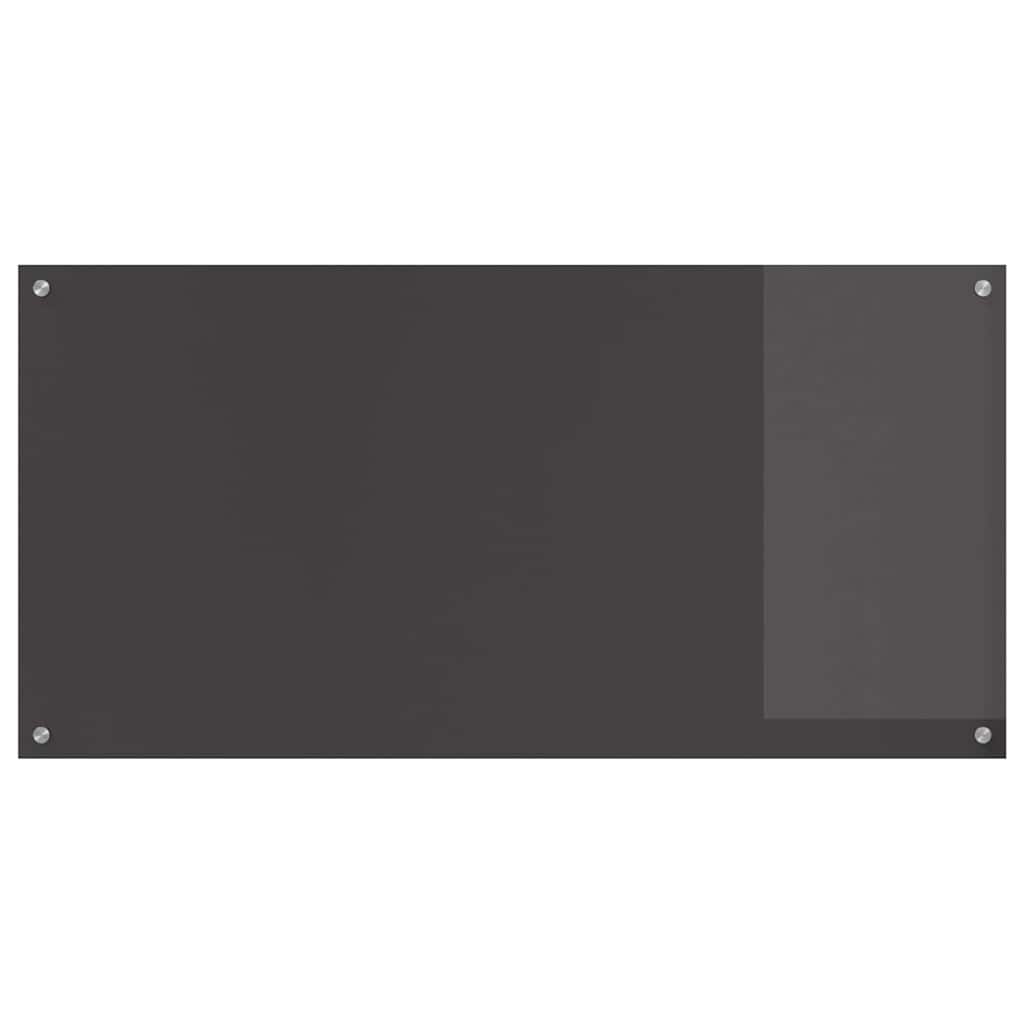 Kjøkkenbenkplate 2 pcs Mørkegrå 120 x 60 cm herdet glass