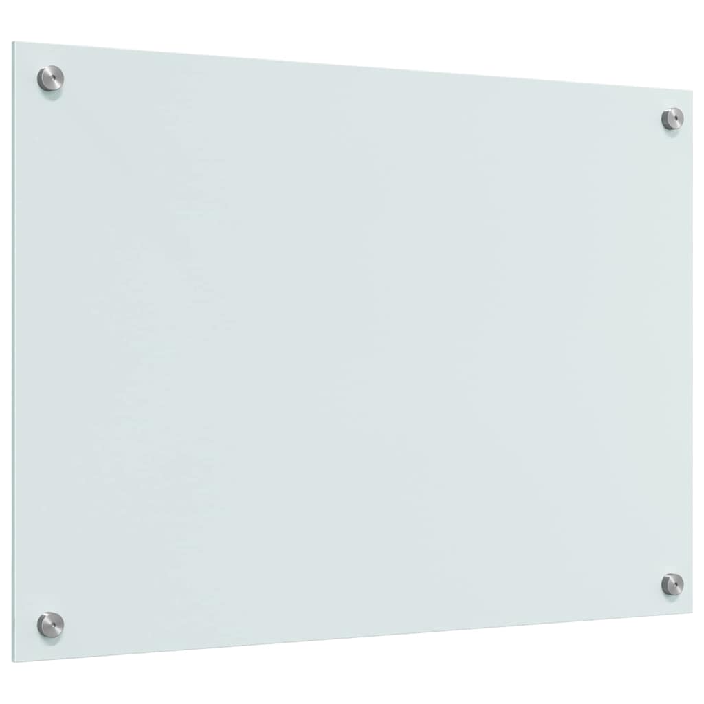 Kjøkkenbenkplate 2 pcs Hvit 70 x 50 cm herdet glass