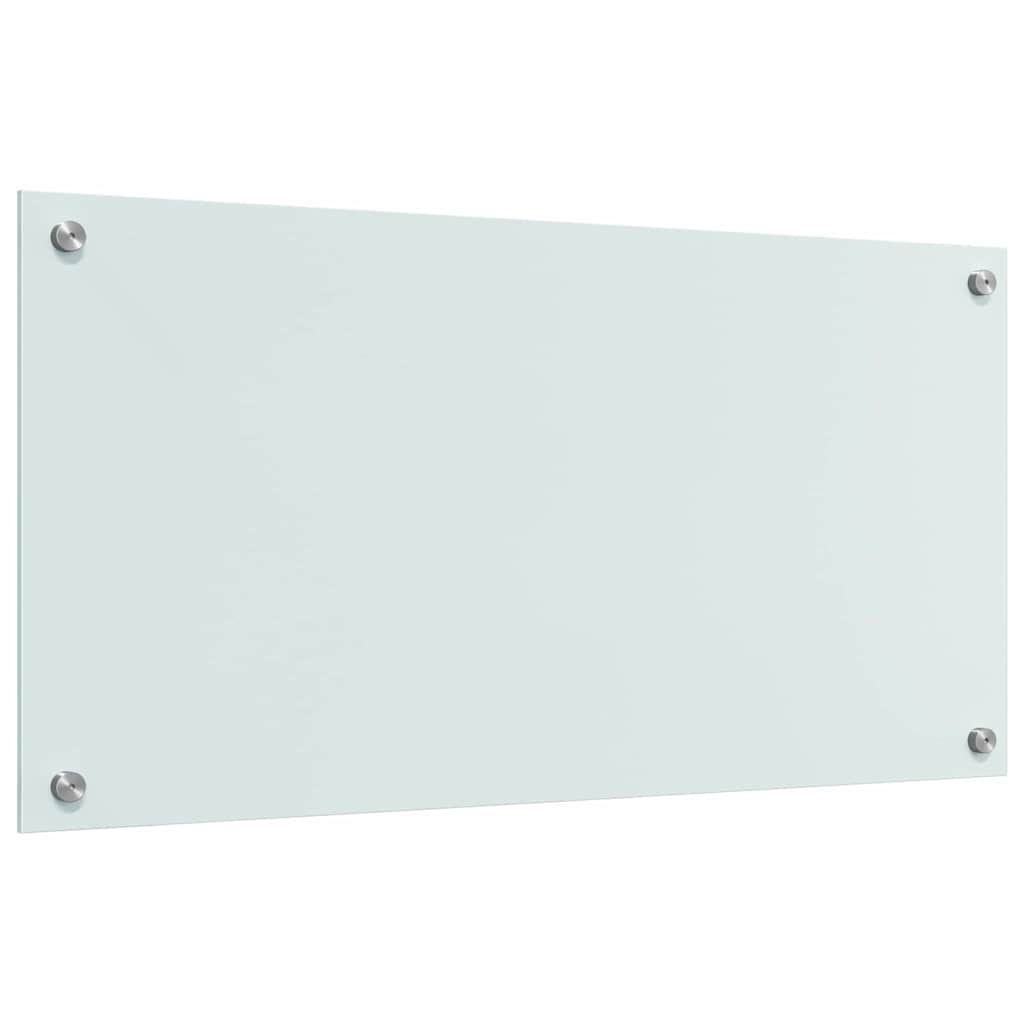 Kjøkkenbenkplate 2 pcs Hvit 80 x 40 cm herdet glass