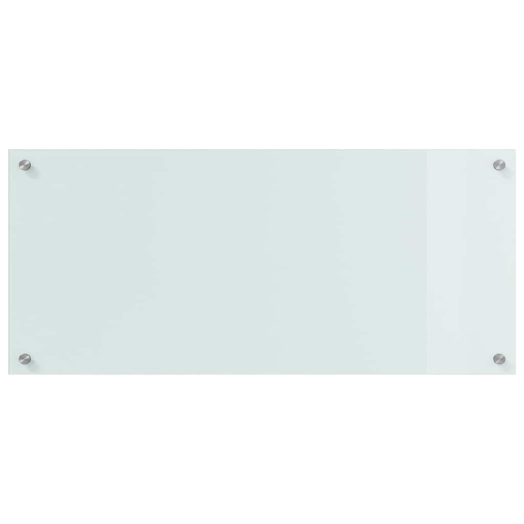 Kjøkkenbenkplate 2 pcs Hvit 90 x 40 cm herdet glass