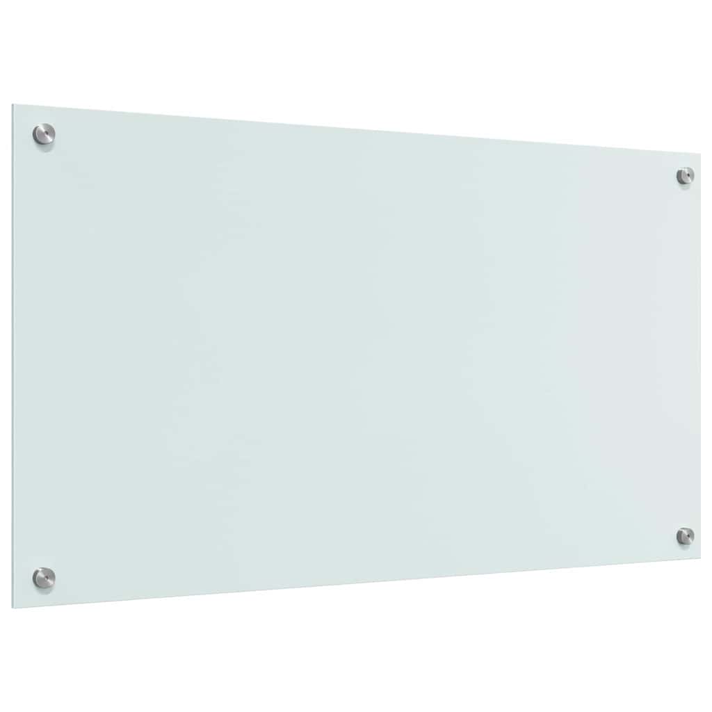 Kjøkkenbenkplate 2 pcs Hvit 90 x 50 cm herdet glass