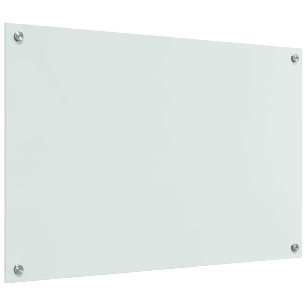 Kjøkkenbenkplate 2 pcs Hvit 90 x 60 cm herdet glass